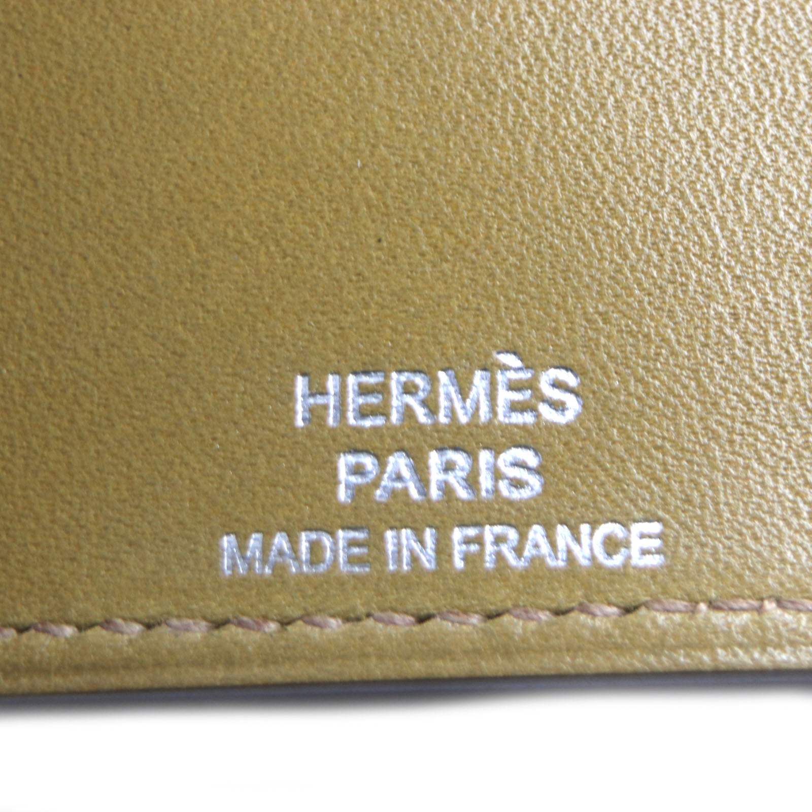 Hermes Box Calf Key Holder Silver Hooks