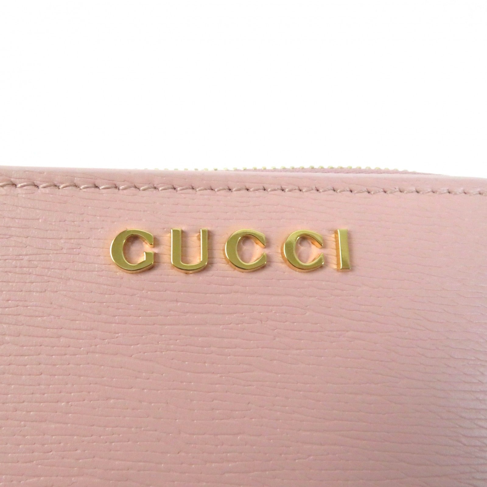 GUCCI Script Mini Wallet Leather Bifold