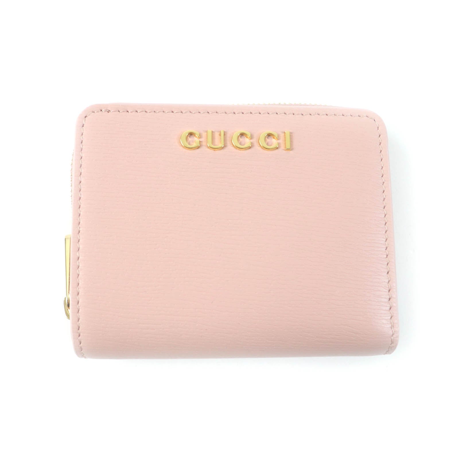 GUCCI Script Mini Wallet Leather Bifold