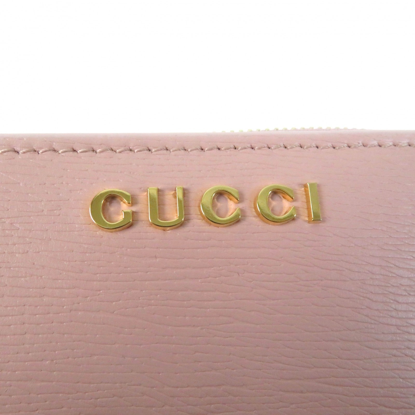 GUCCI Script Mini Wallet Leather Bifold