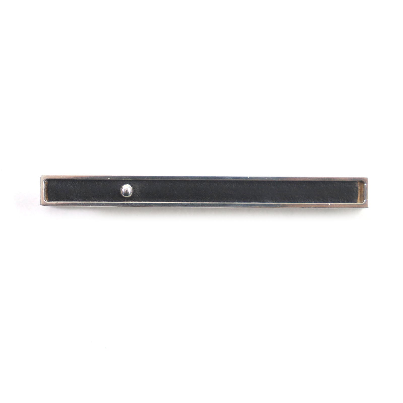 Hermes Ag925 Leather Tie Pin Clip Bar