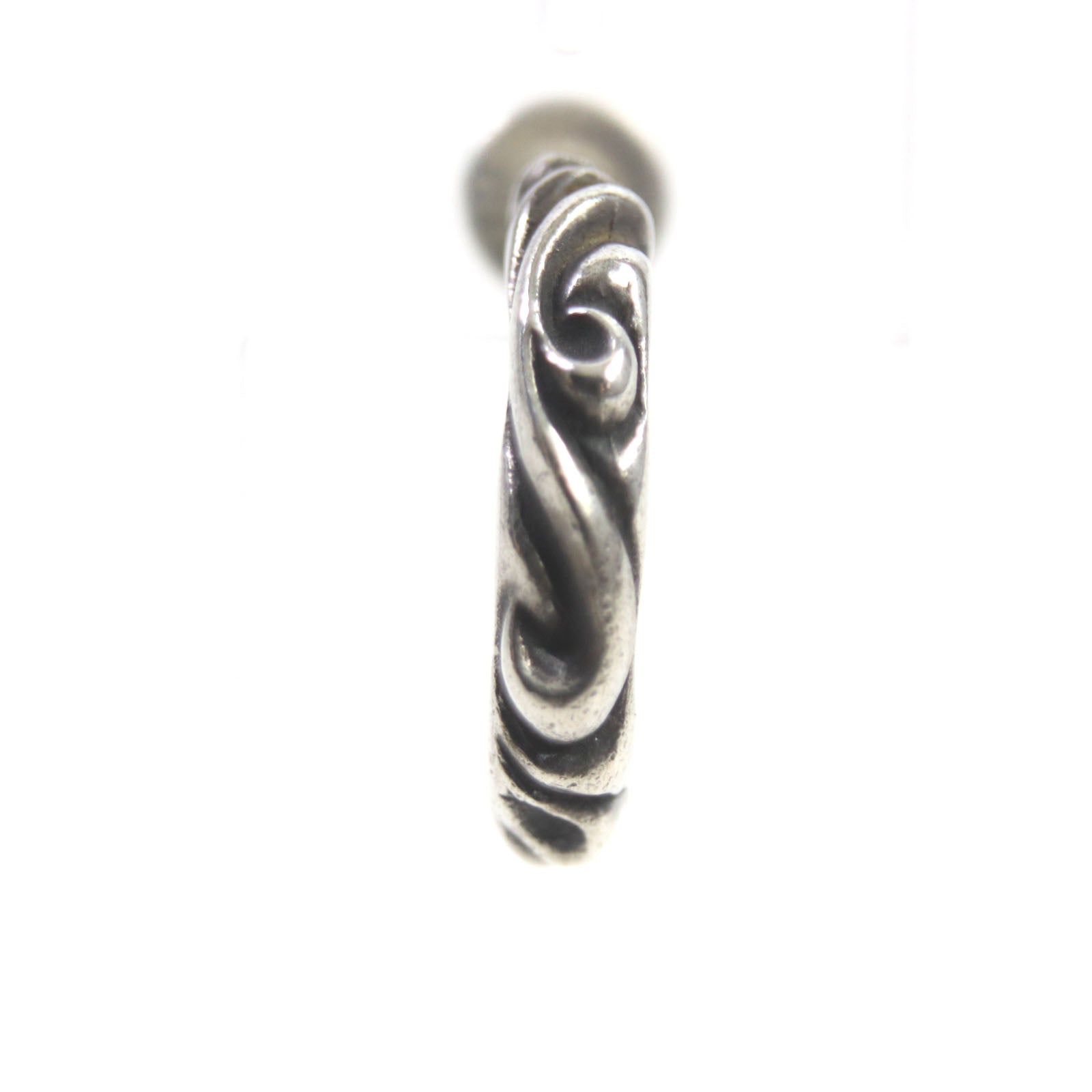 CHROME HEARTS Scroll Hoop Pierce SV925 K14 Silver