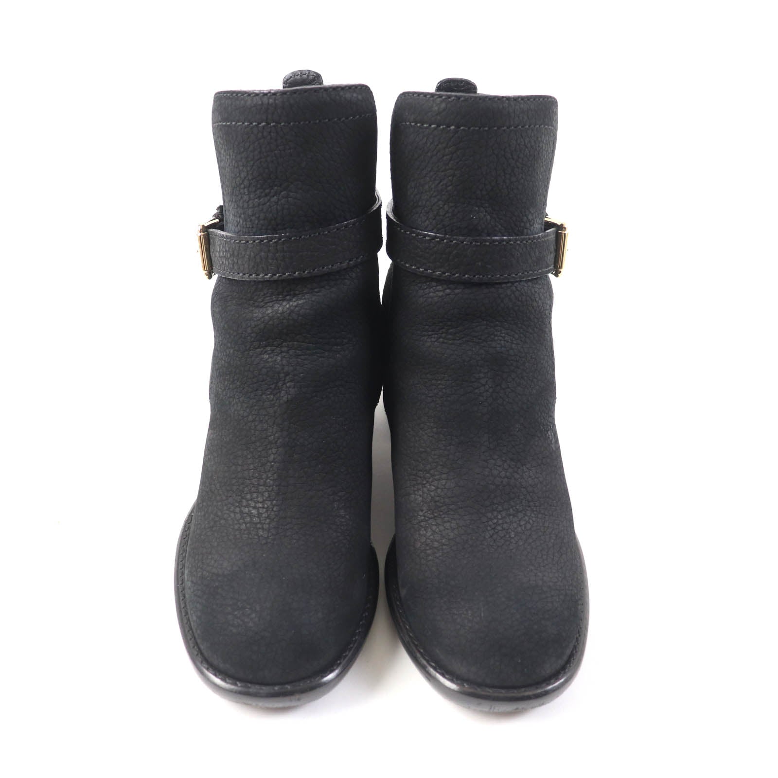 Louis Vuitton Leather Ankle Boots Black 38