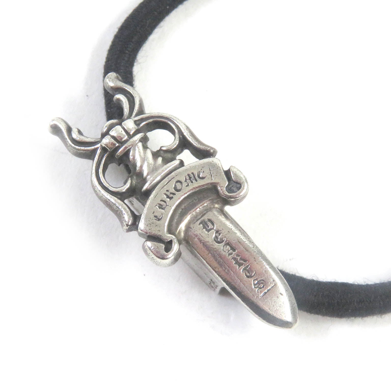 Chrome Hearts Silver Dagger Hair Tie