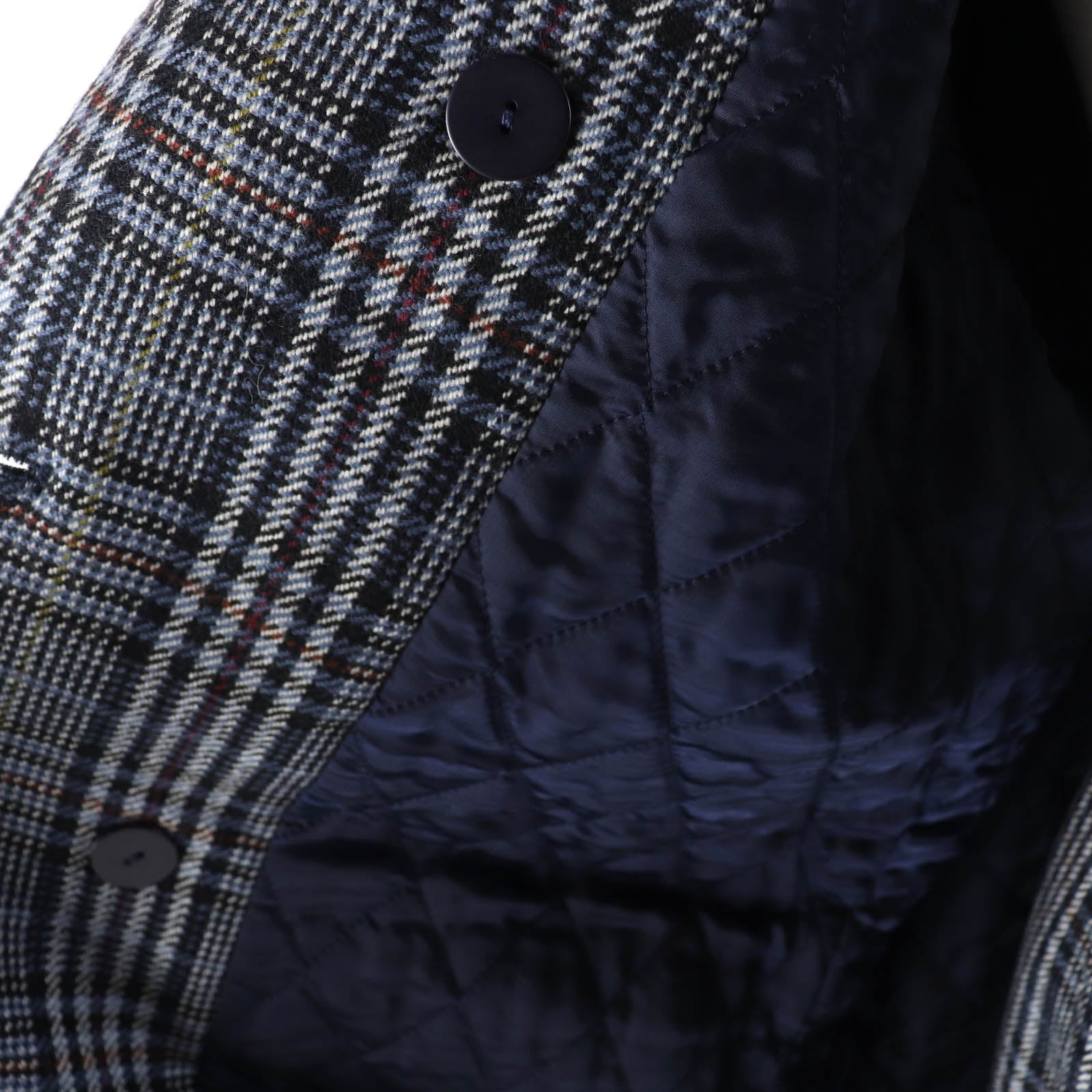 Dior Check Pattern Padded Jacket & Wrap Skirt S/M