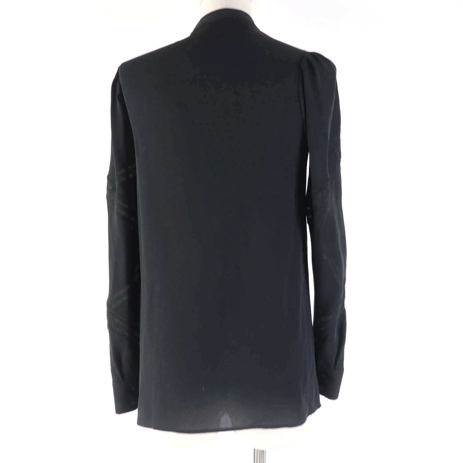 Valentino Silk Lace Blouse Black 36