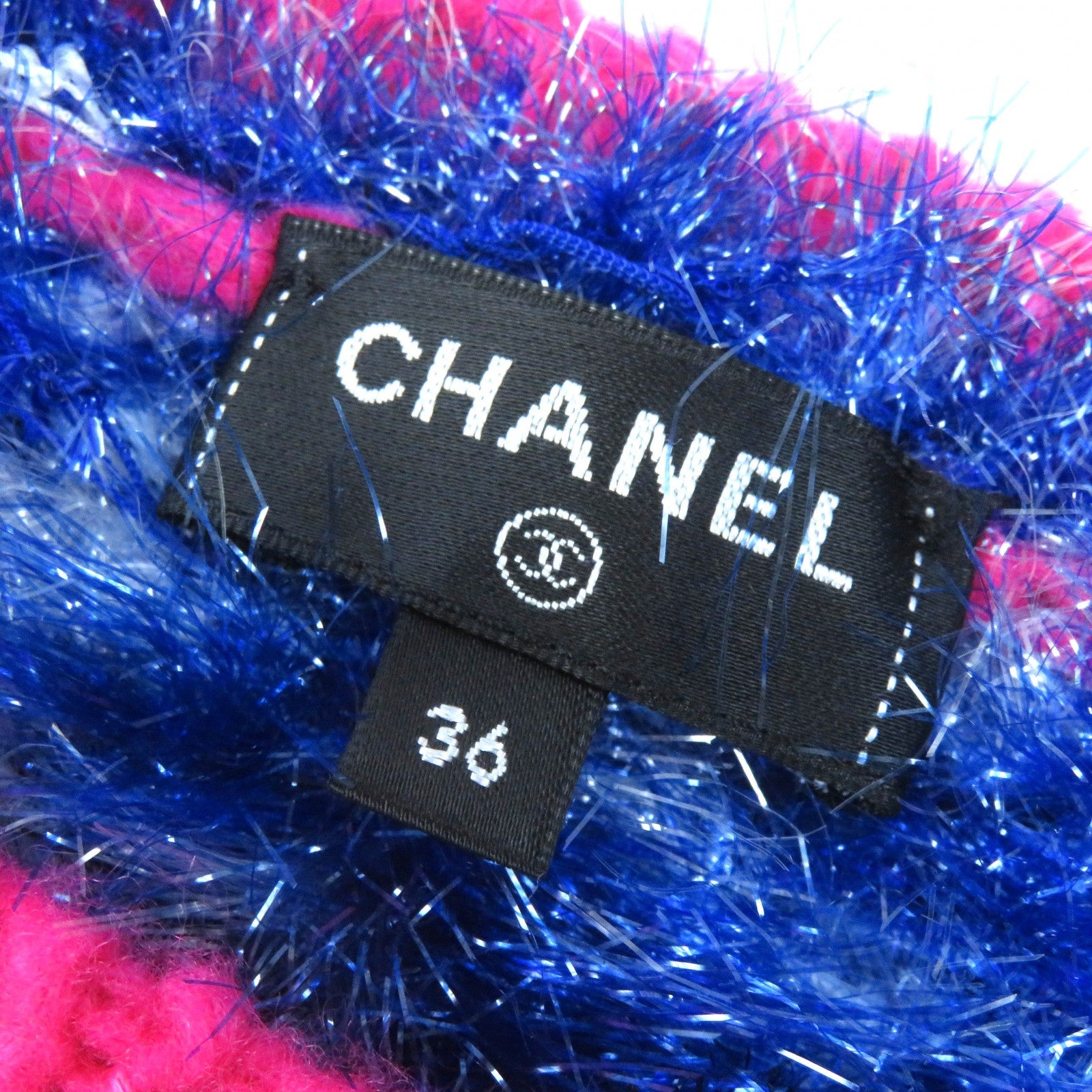 Chanel Cashmere Polyamide Silk COCO Mark Rhinestone Knit