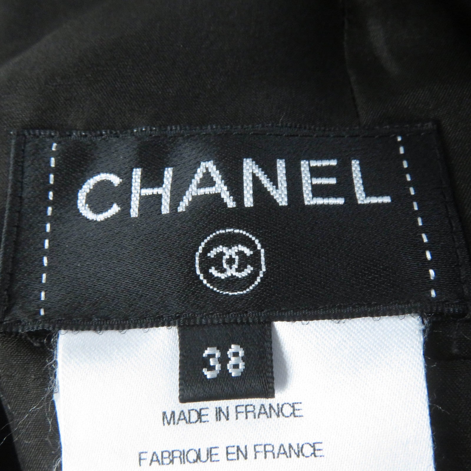 Chanel Wool Tweed Flare Skirt COCO Mark