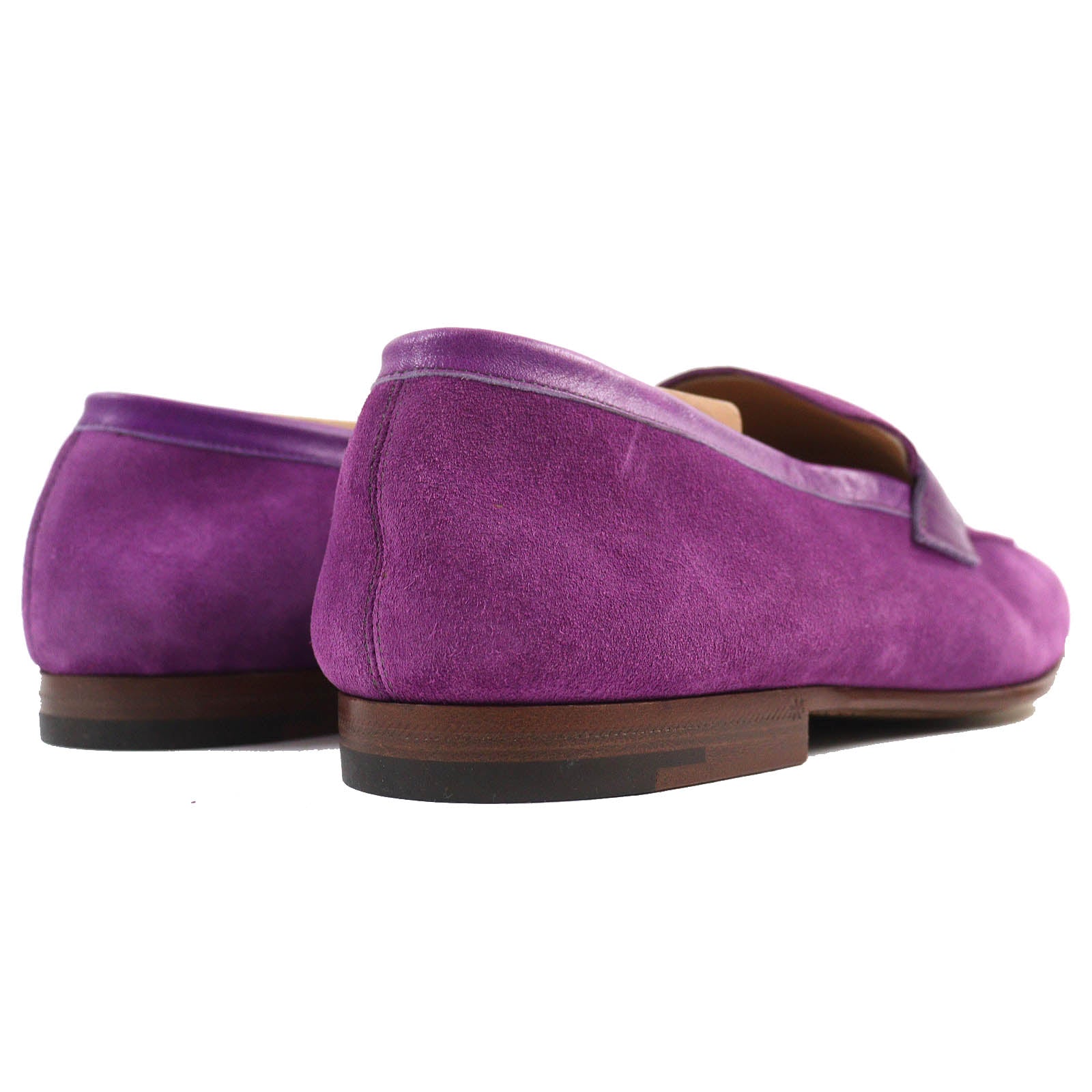 Louis Vuitton Suede Leather Loafers Purple 6.5