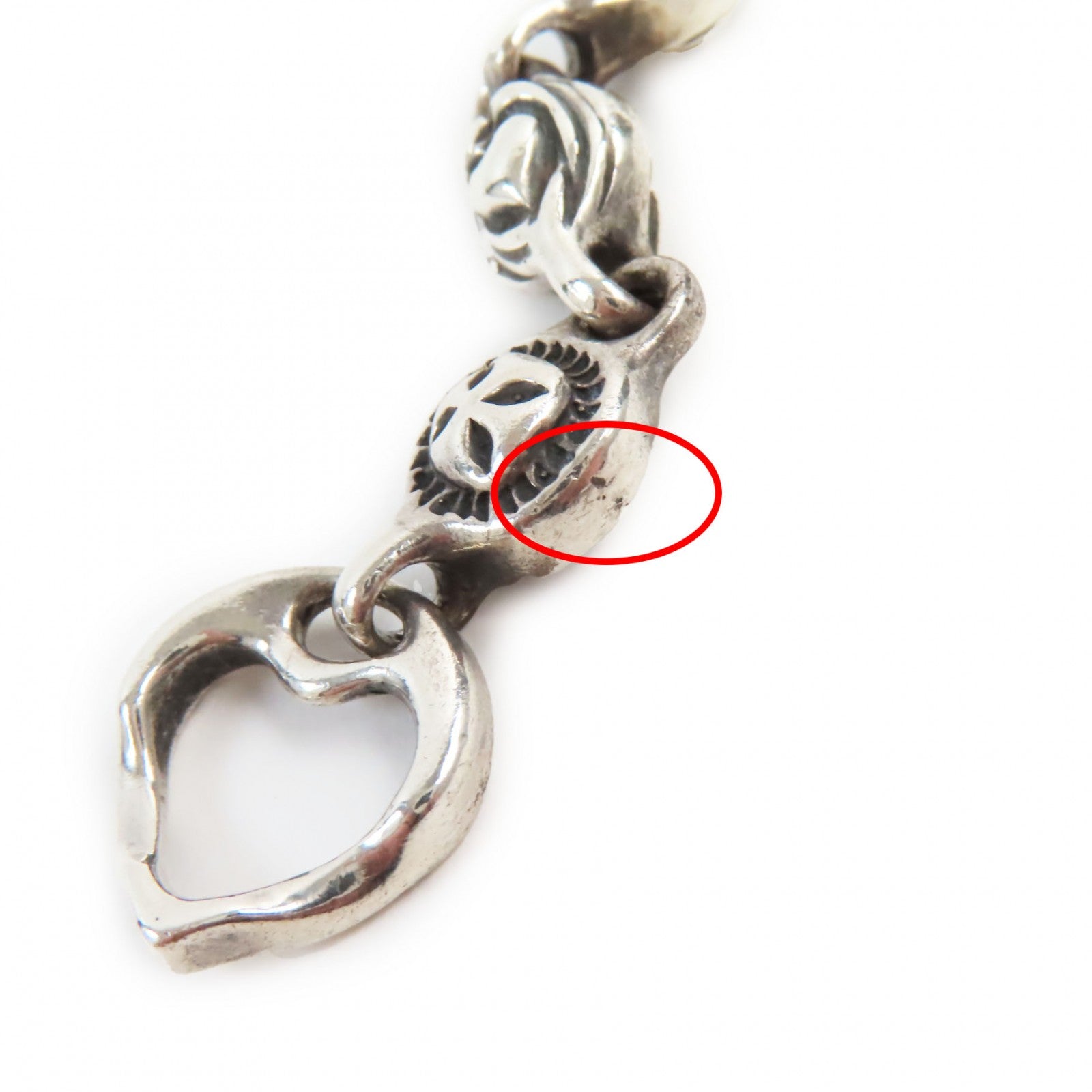 SV925 Mini Cross Heart Bracelet Silver