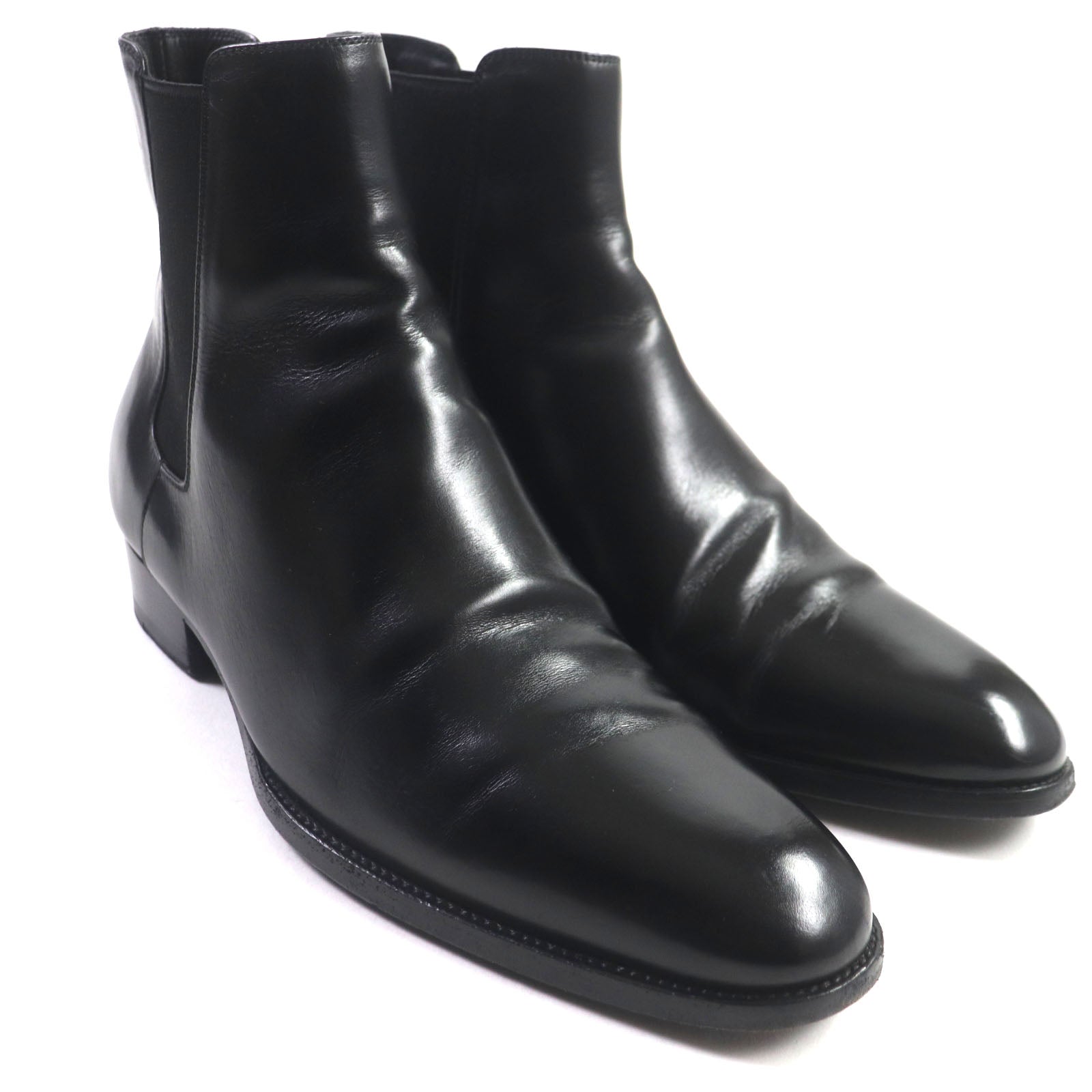 Saint Laurent WYATT30 Chelsea Boot Leather Black