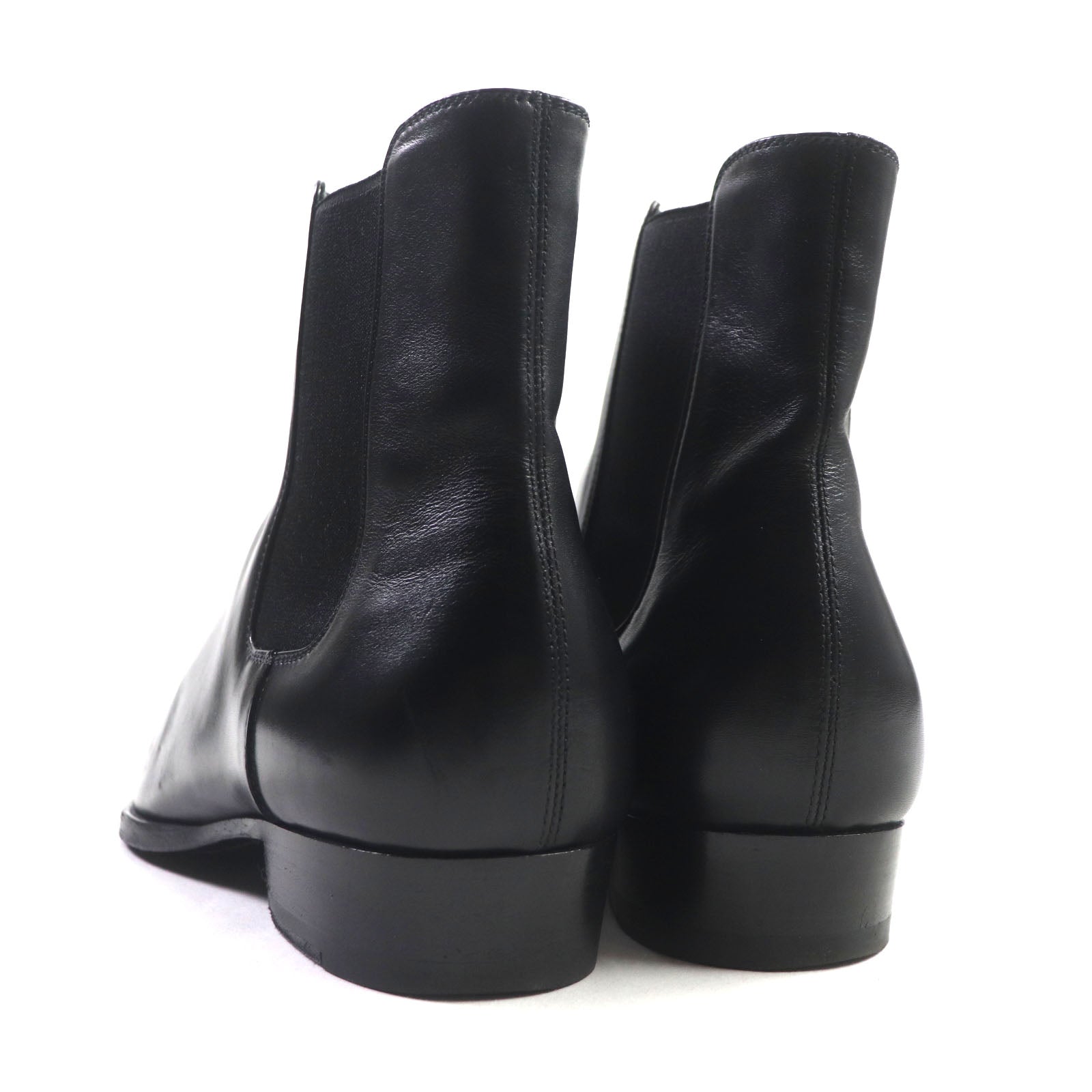 Saint Laurent WYATT30 Chelsea Boot Leather Black