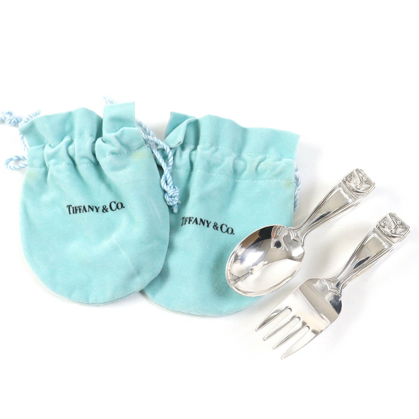 Tiffany & Co SV925 Baby Spoon Fork Set