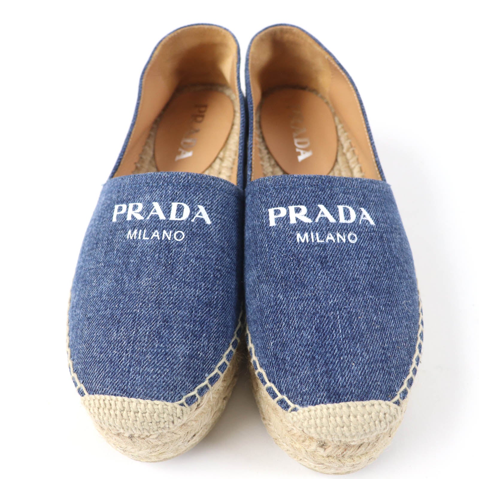 Prada Denim Espadrilles Slip-on Women