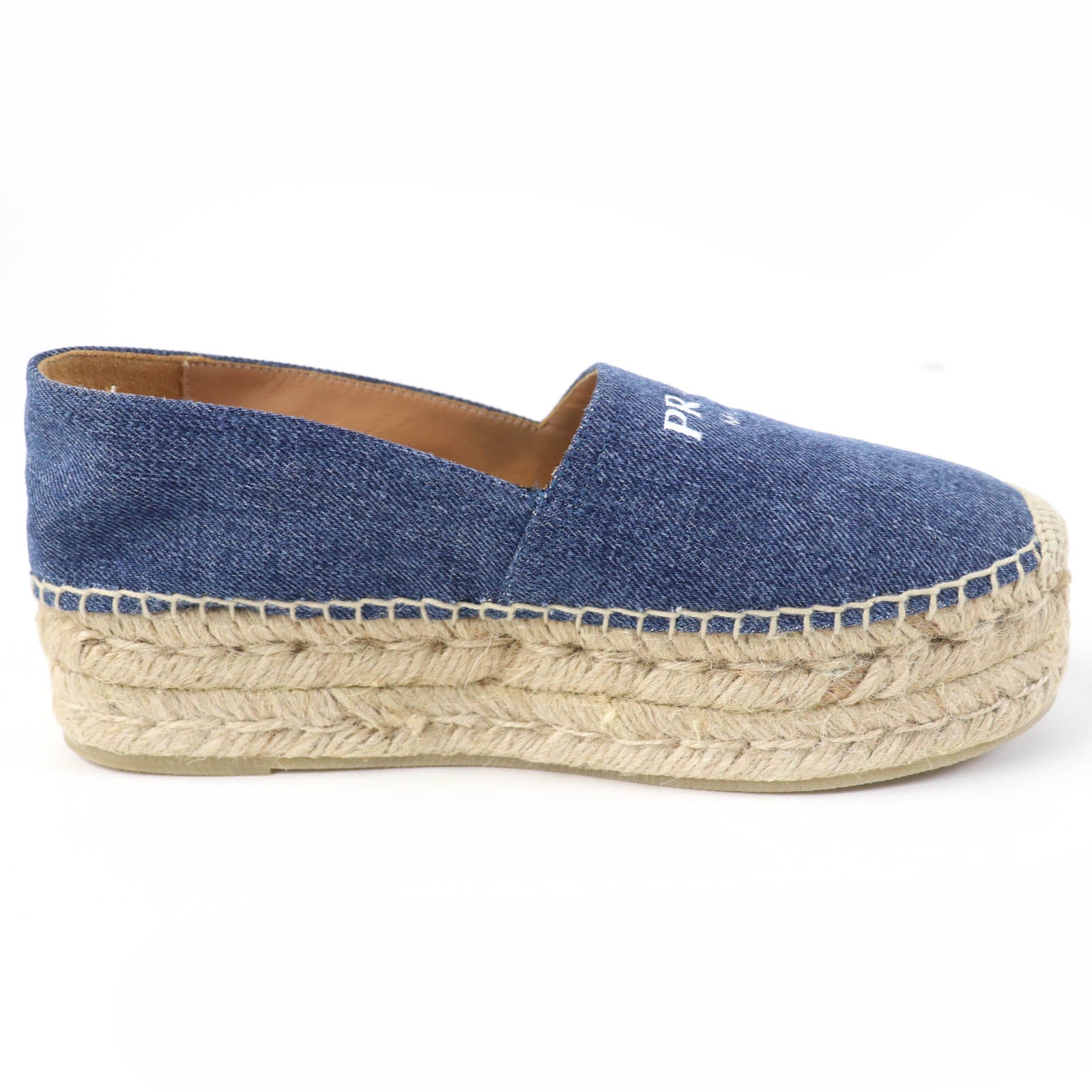 Prada Denim Espadrilles Slip-on Women