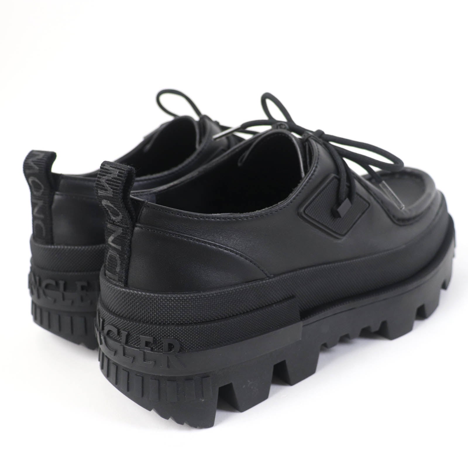 Moncler Leather Wallabee Shoes Black