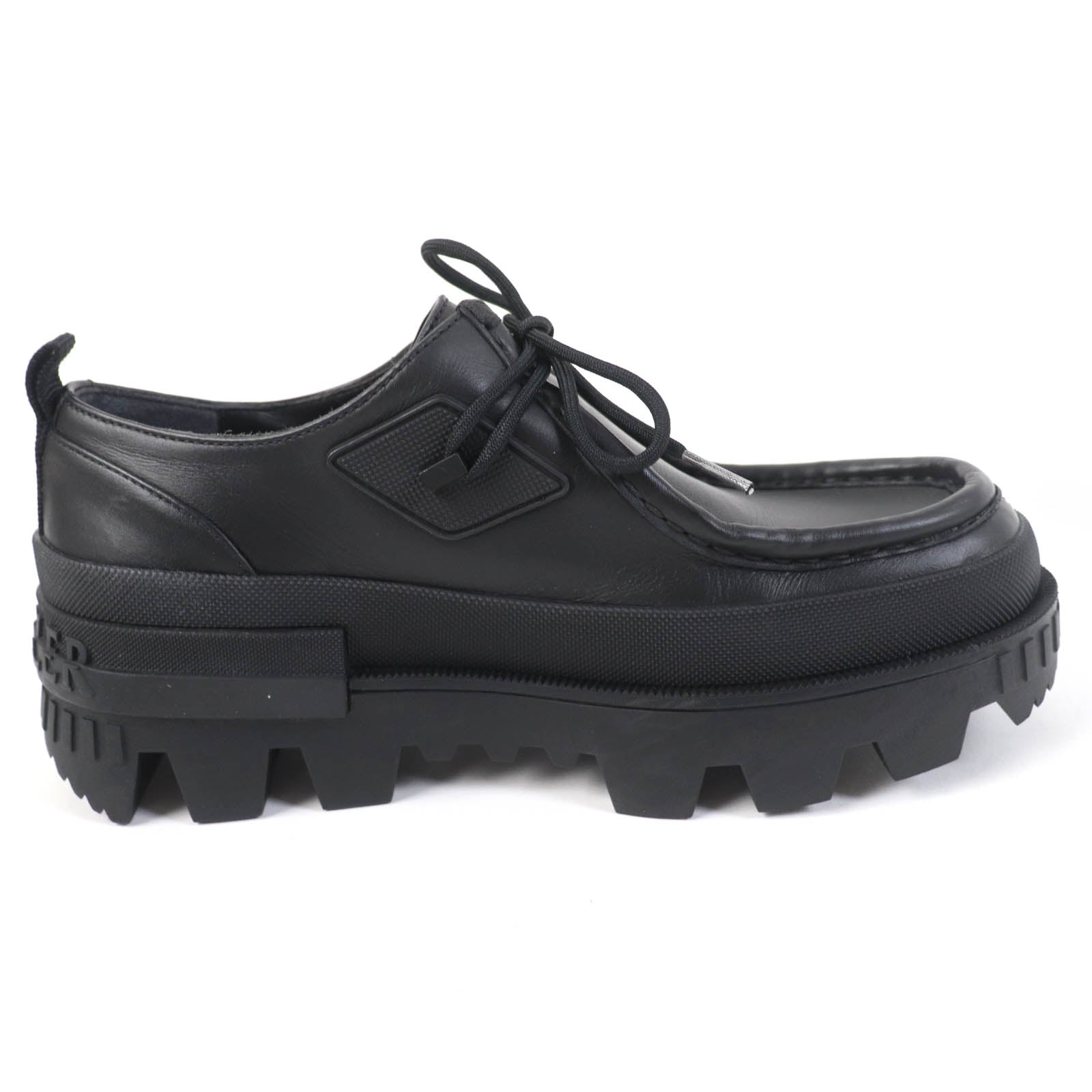 Moncler Leather Wallabee Shoes Black