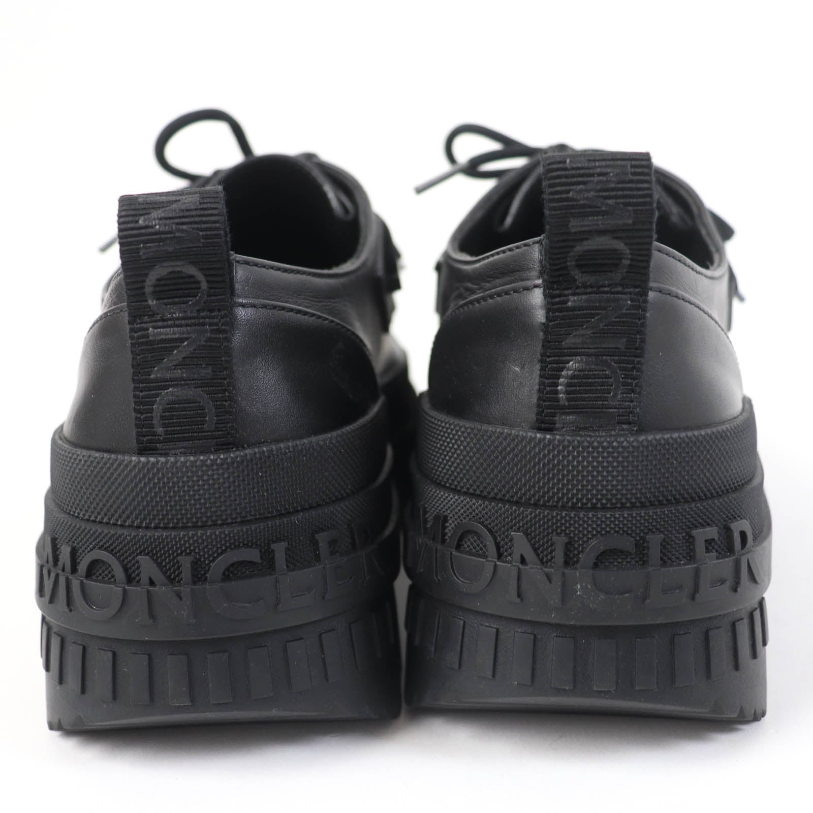 Moncler Leather Wallabee Shoes Black