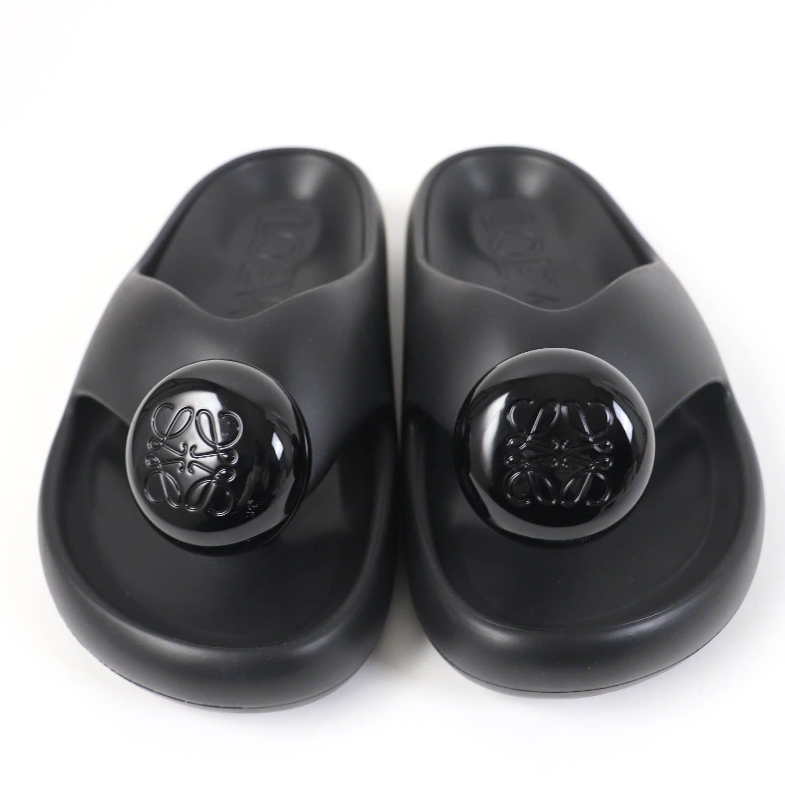 Loewe Bubble Foam Slide Rubber Sandals Black 37