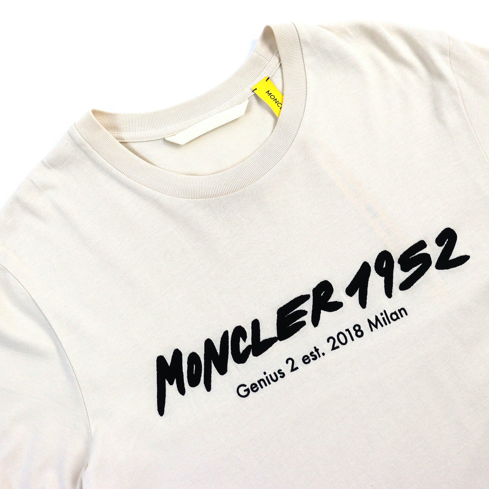 Moncler Genius Logo Patch T-Shirt Light Beige L