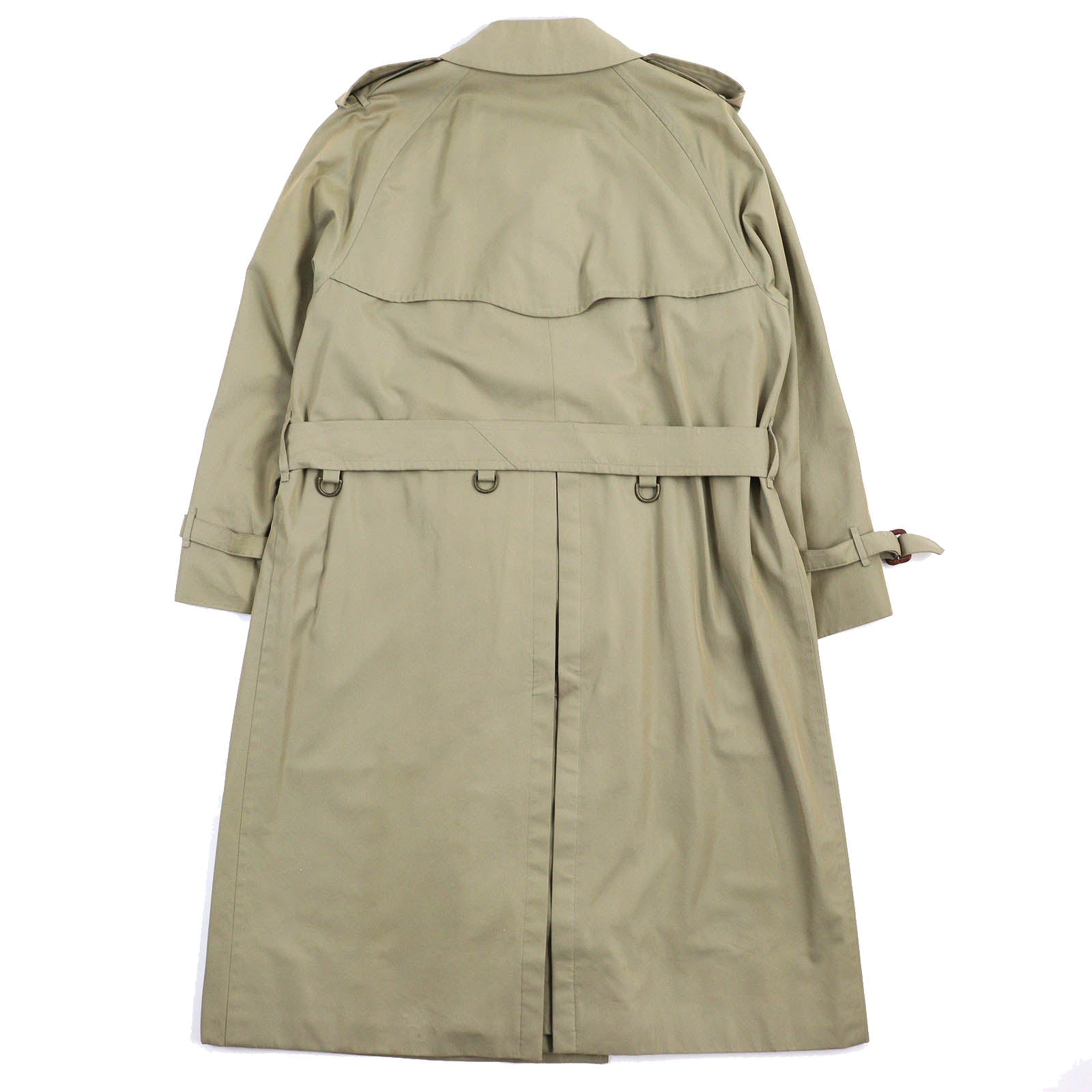 Burberry Cotton Belted Nova Check Trench Coat