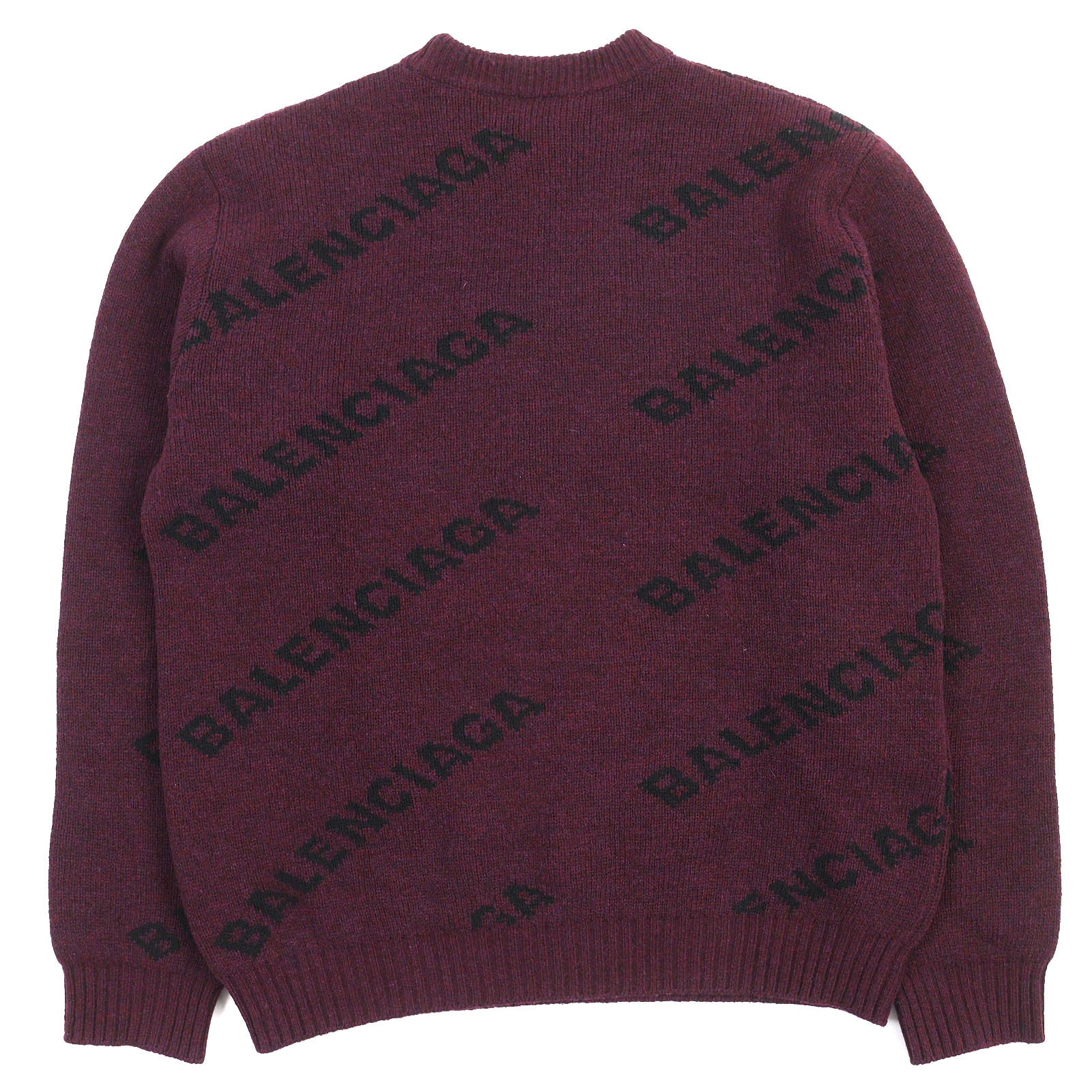 Balenciaga Logo Wool Nylon Knit Sweater M