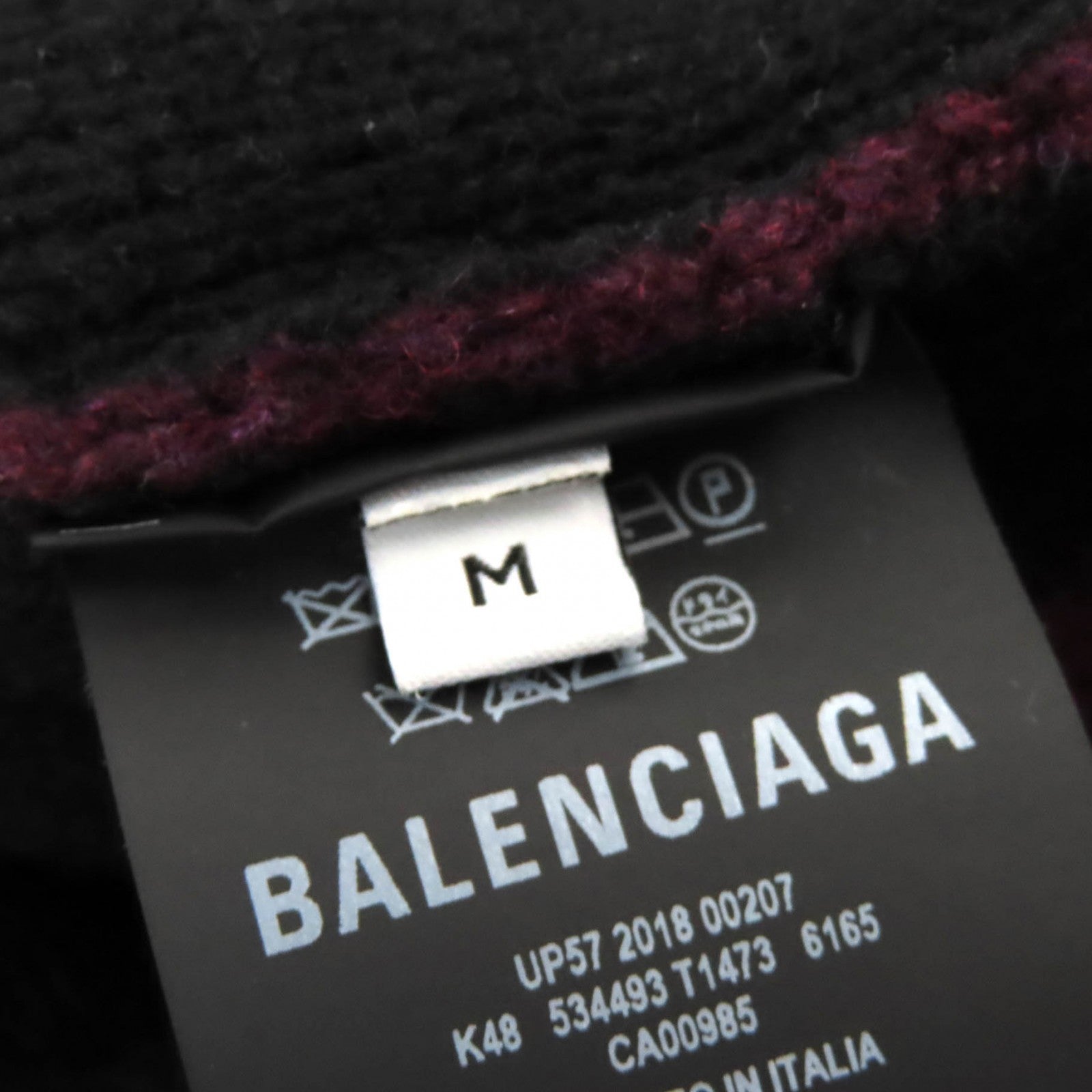 Balenciaga Logo Wool Nylon Knit Sweater M