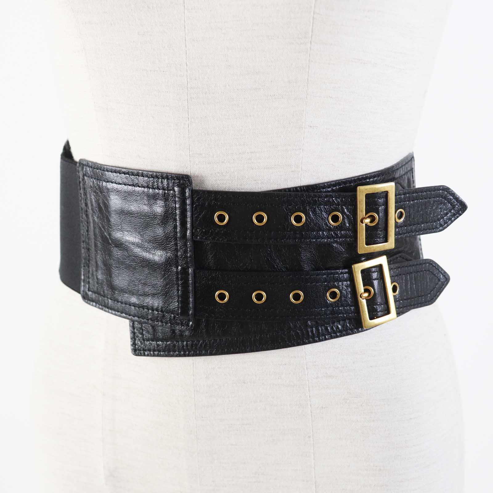 Dior Leather Belt with Saddle Pouch Waist Bag