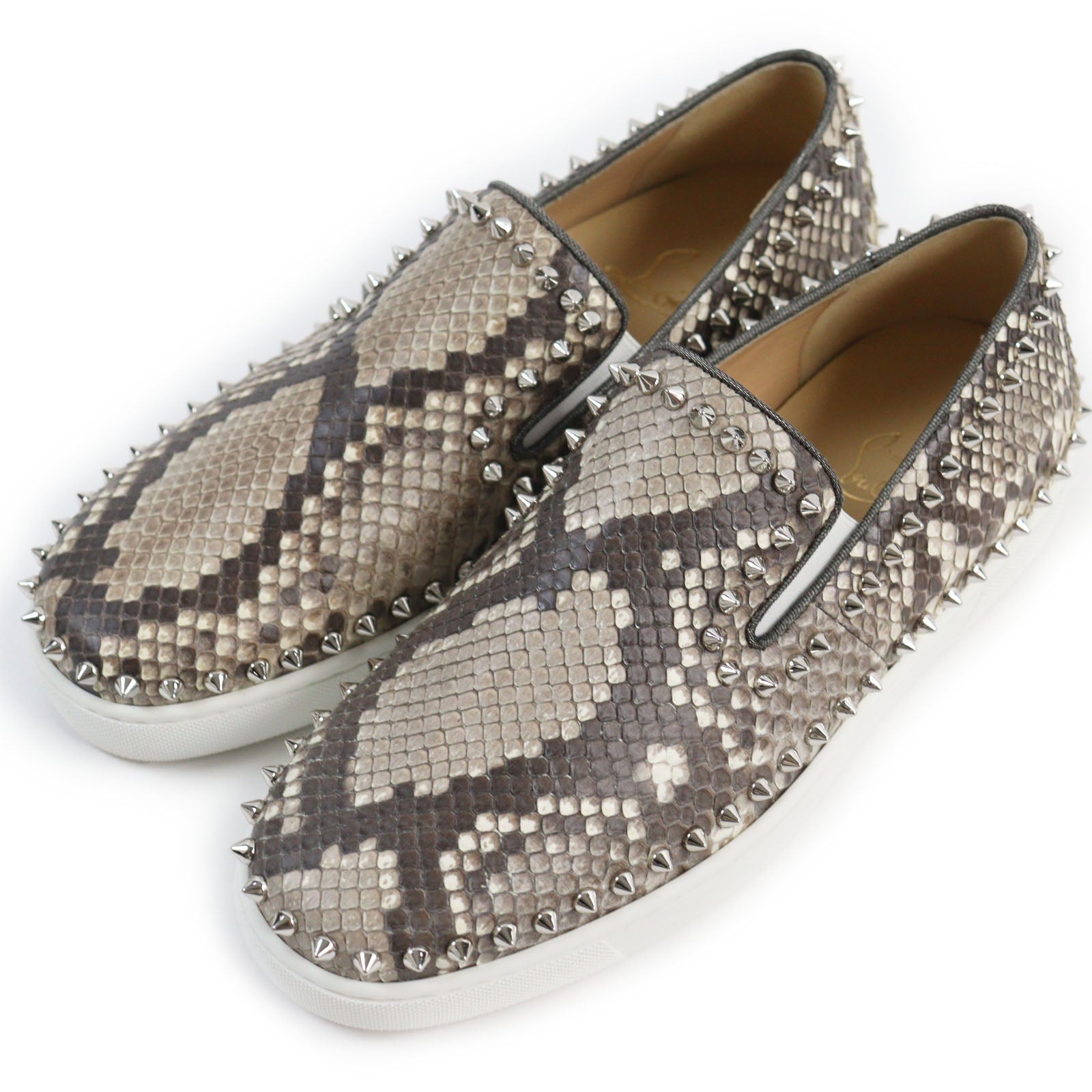 Christian Louboutin Python Slip-on Shoes