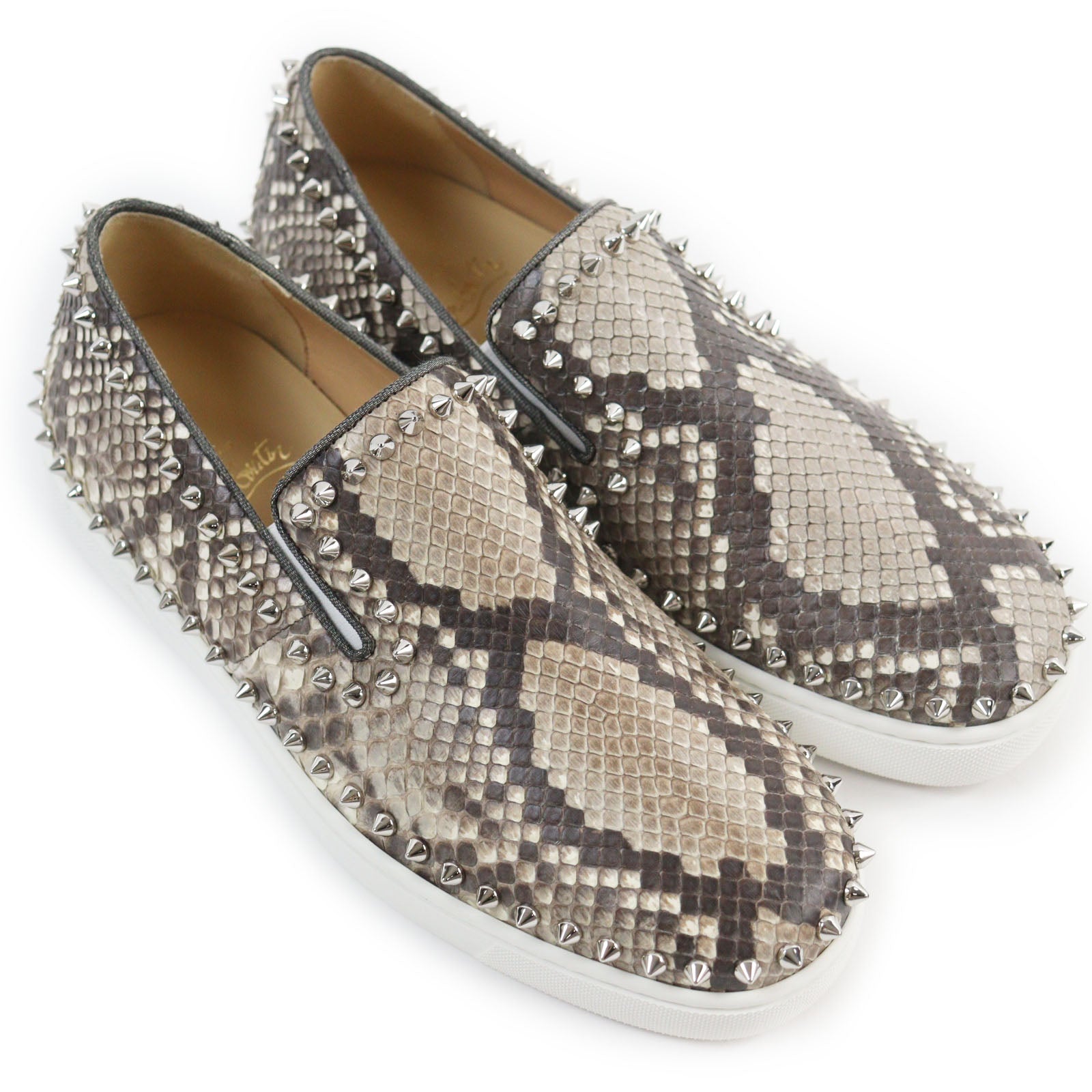 Christian Louboutin Python Slip-on Shoes