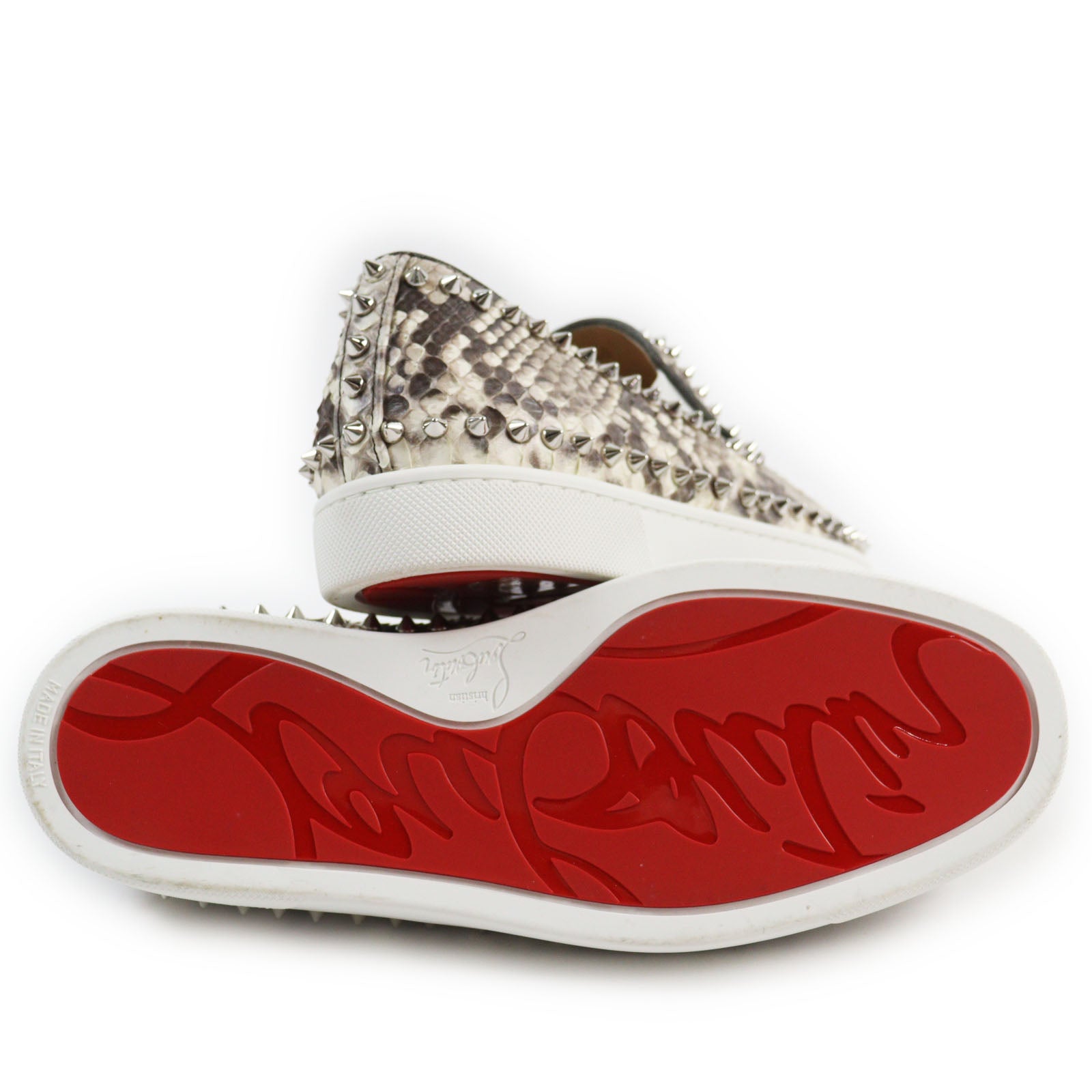 Christian Louboutin Python Slip-on Shoes