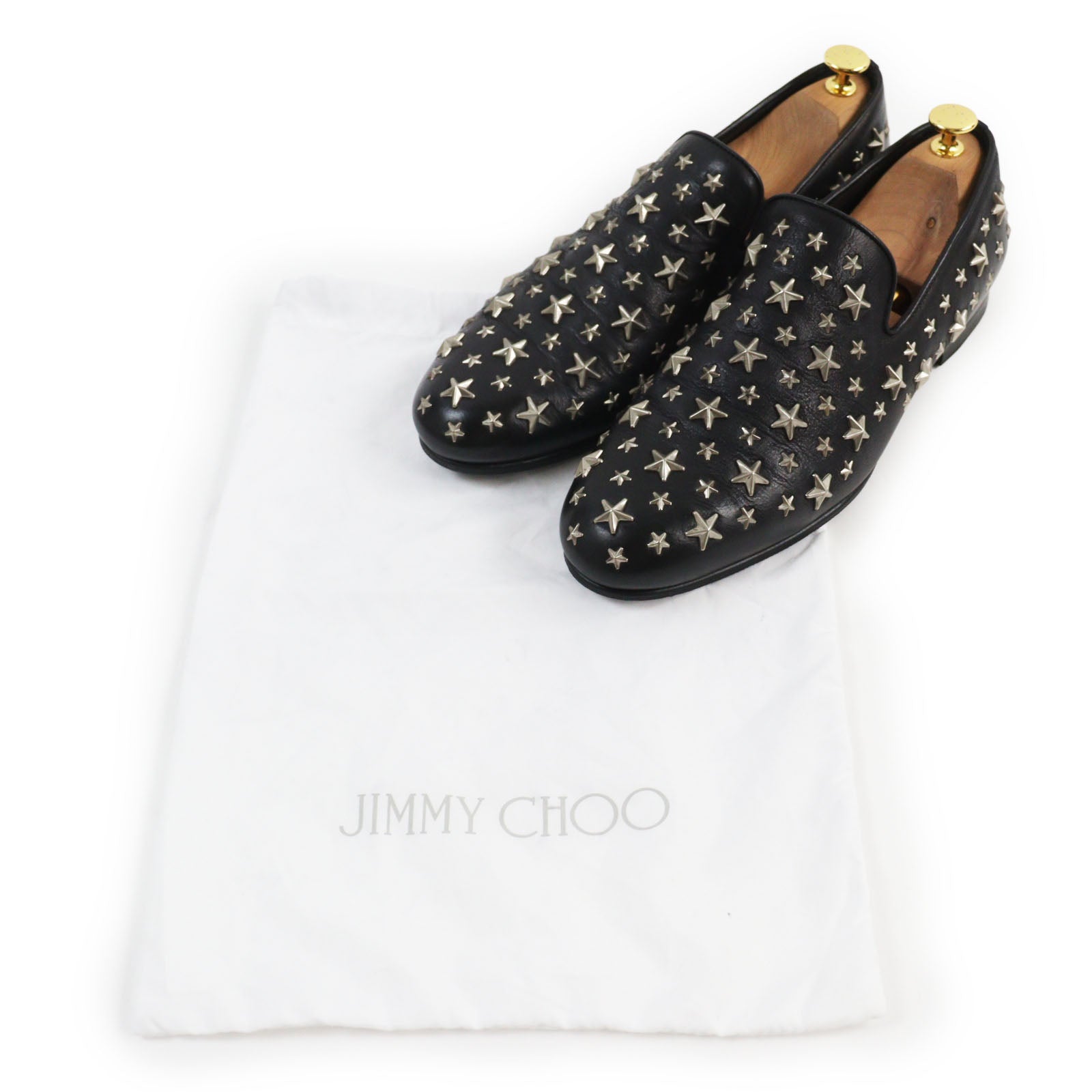 Jimmy Choo Star Studs Leather Loafers