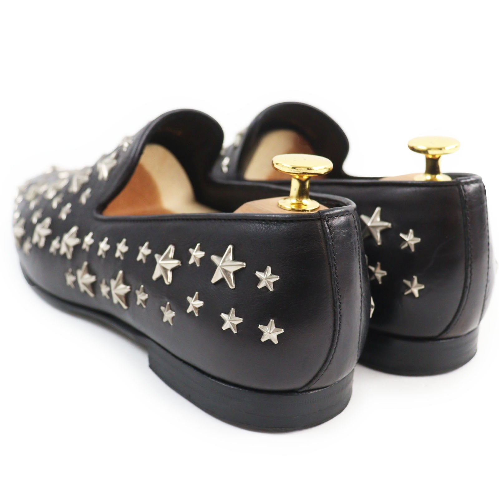 Jimmy Choo Star Studs Leather Loafers