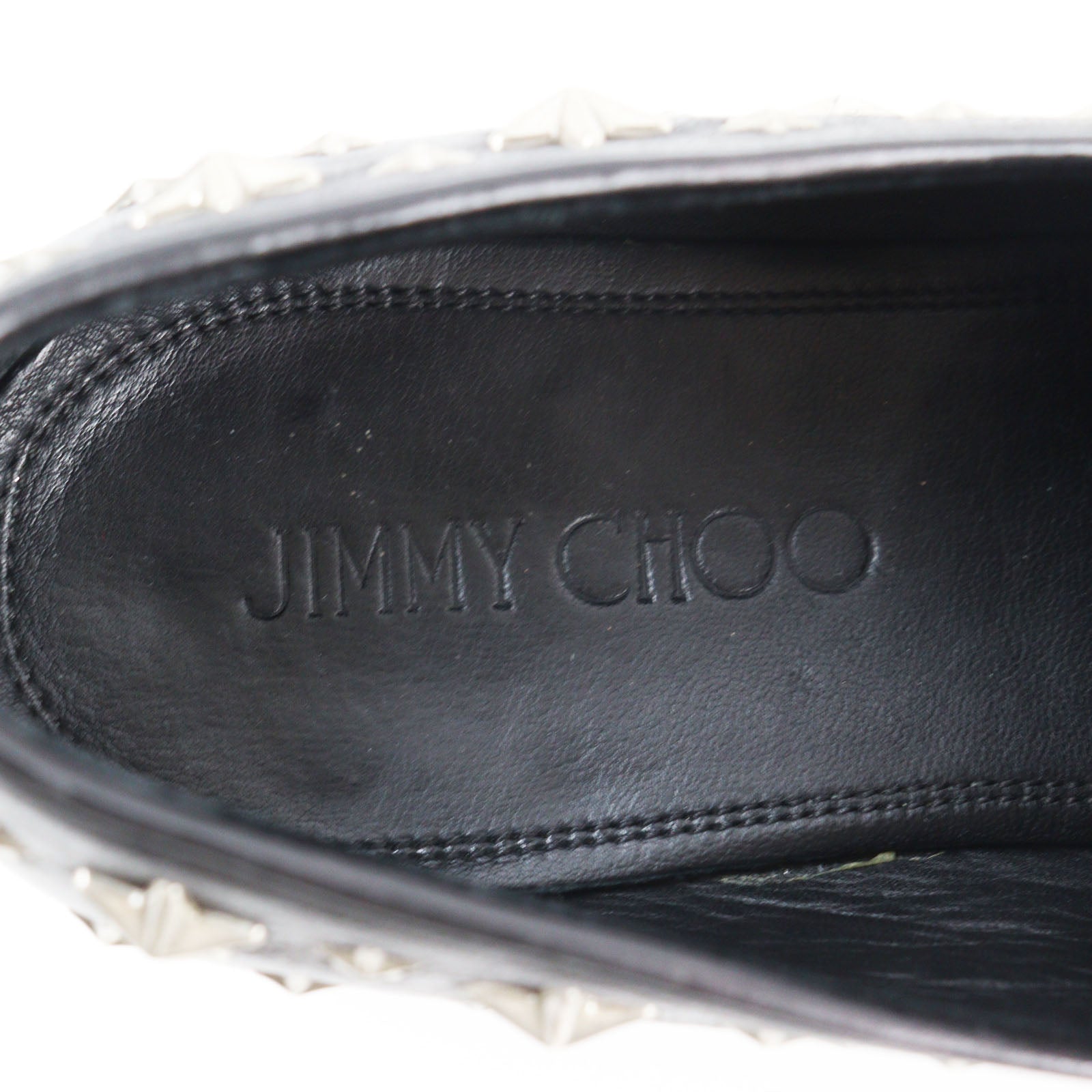 Jimmy Choo Star Studs Leather Loafers