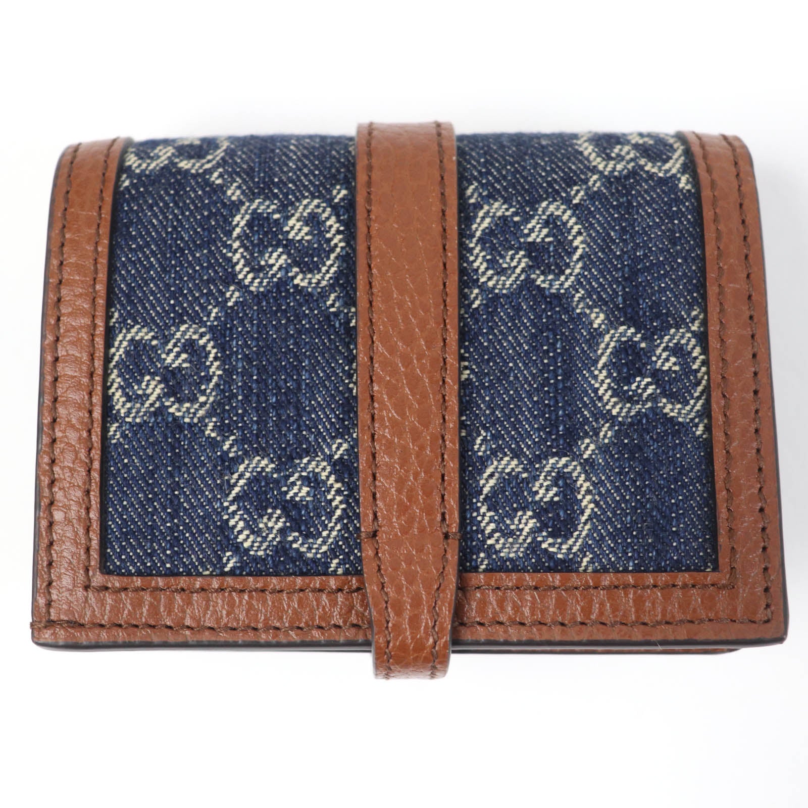 Gucci Jackie 1961 Card Case Wallet Denim