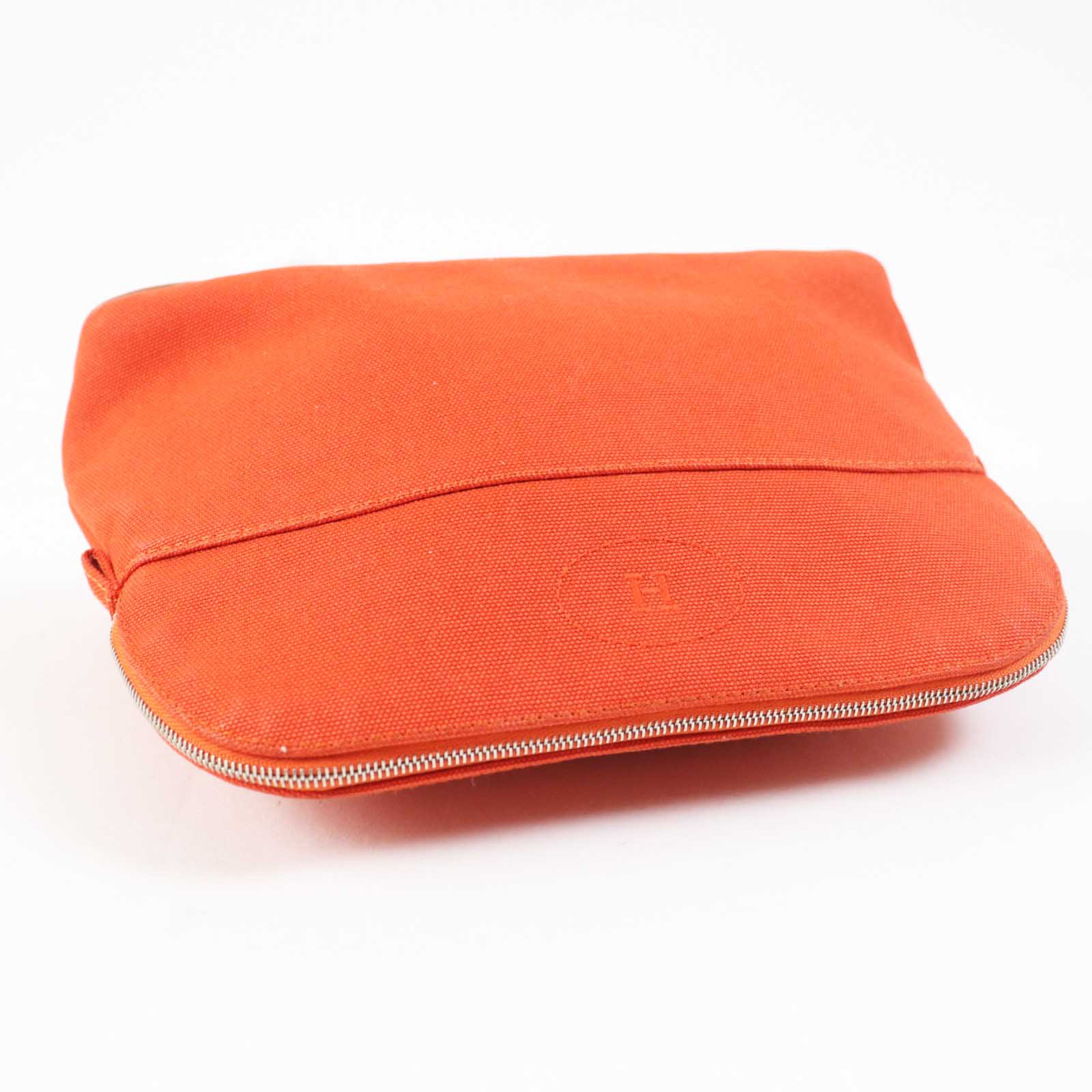 Hermes Bored Pouch MM Cotton Polyurethane Orange