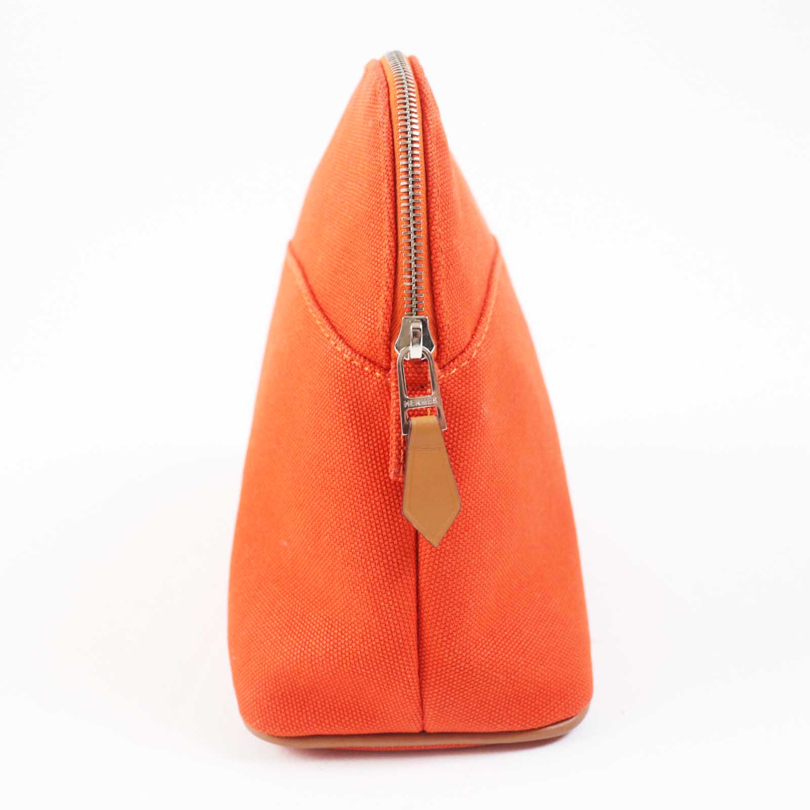 Hermes Bored Pouch MM Cotton Polyurethane Orange