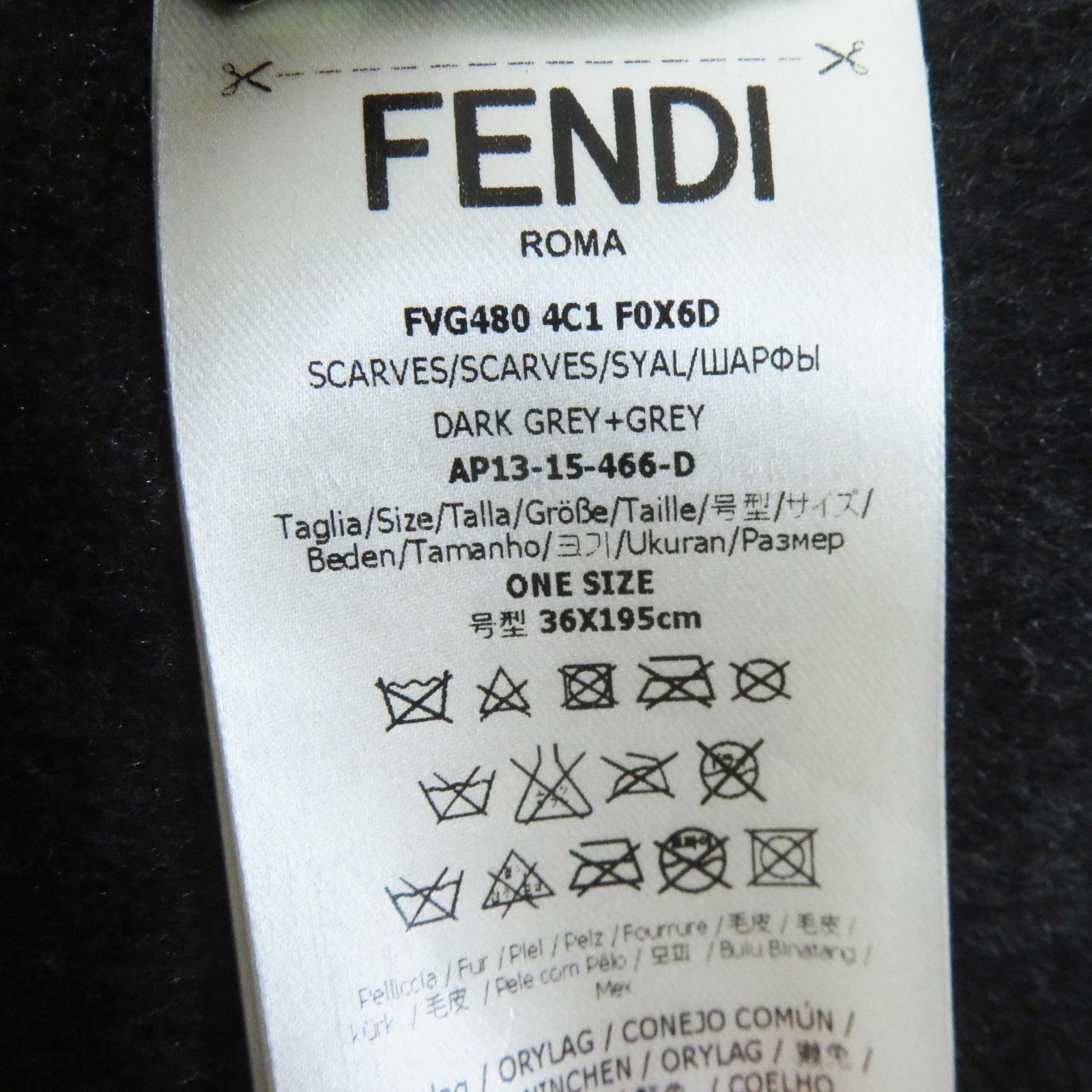 Fendi Lamb Leather Scarf FVG480