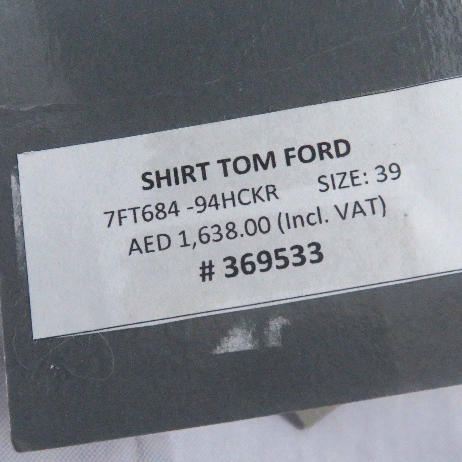 Tom Ford Cotton Check Shirt Set Multicolor