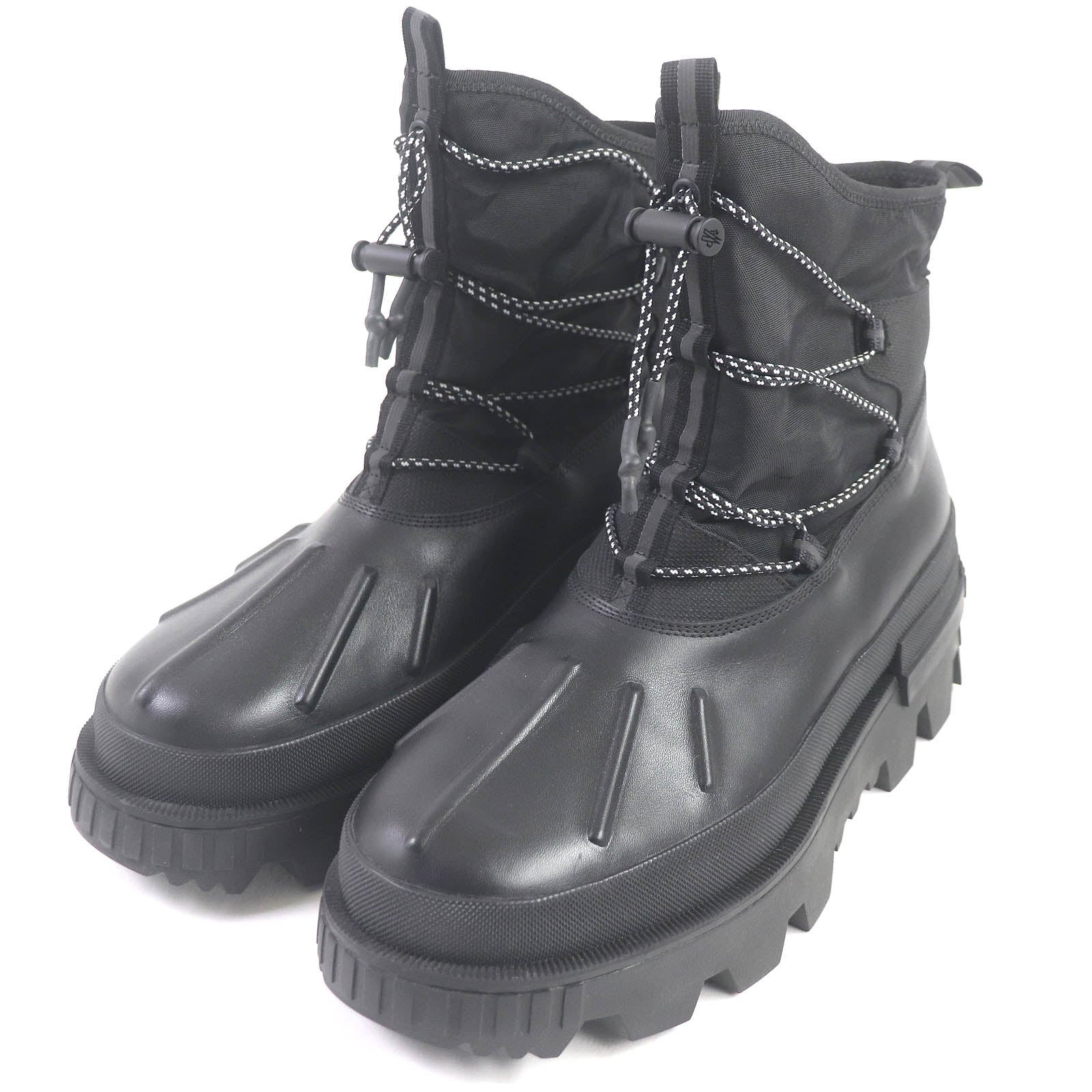 Moncler MALLARD Leather Trekking Boots Black