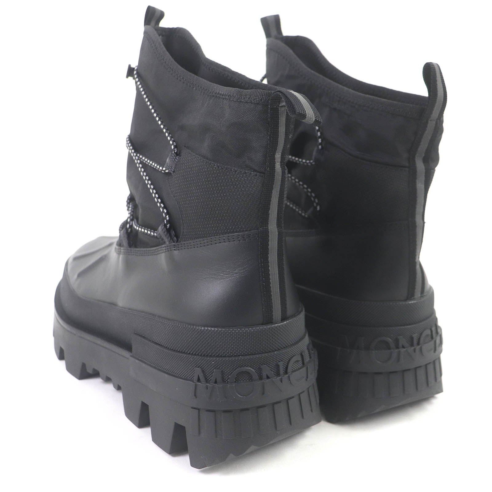 Moncler MALLARD Leather Trekking Boots Black