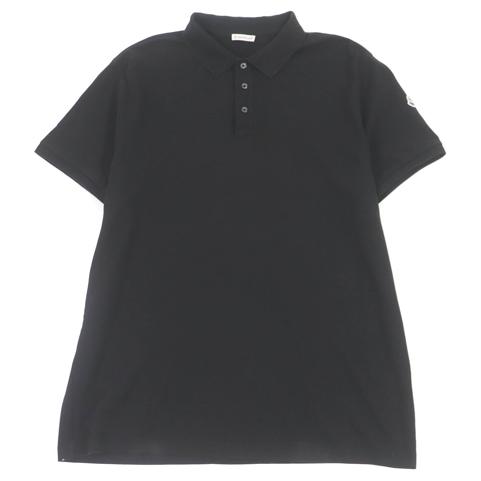 Moncler Cotton Polo Shirt Black XXXL