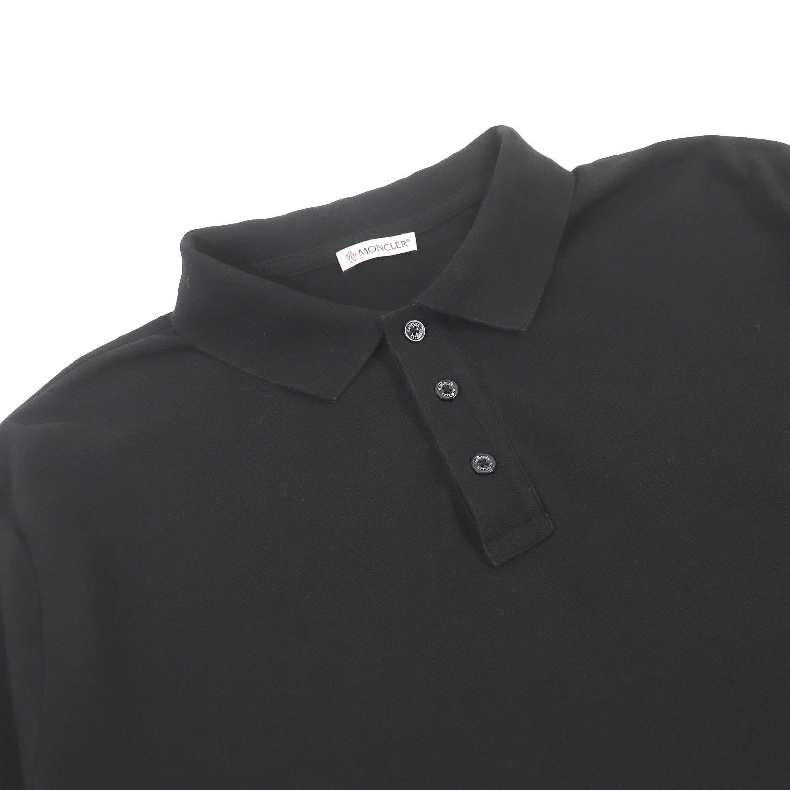 Moncler Cotton Polo Shirt Black XXXL