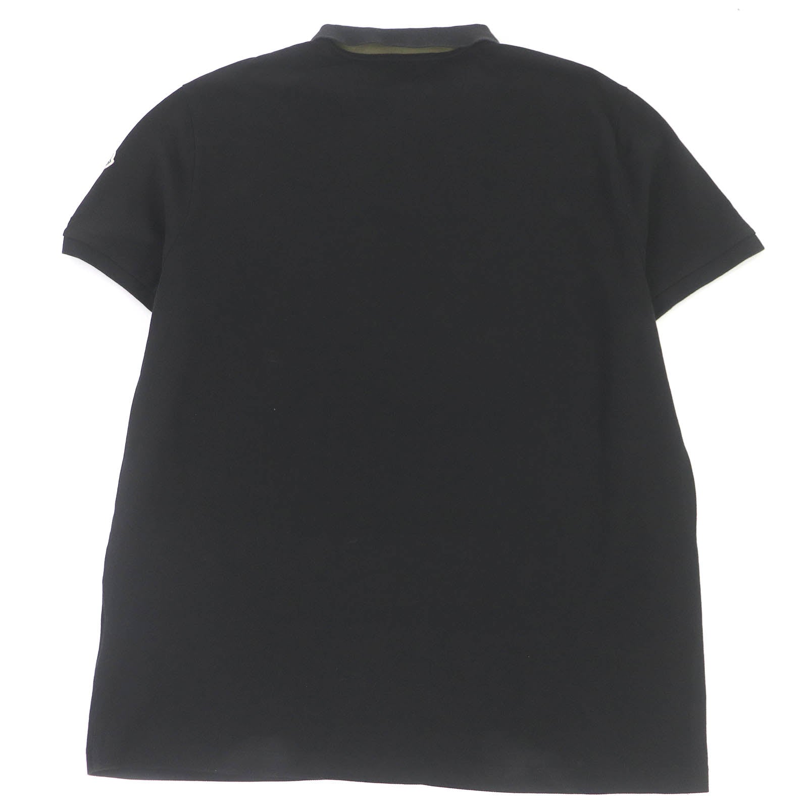 Moncler Cotton Polo Shirt Black XXXL