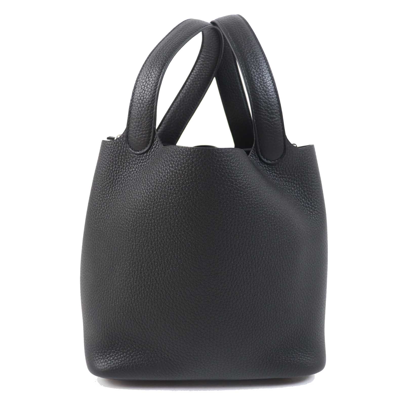 Hermes Picotan Lock MM Handbag Black