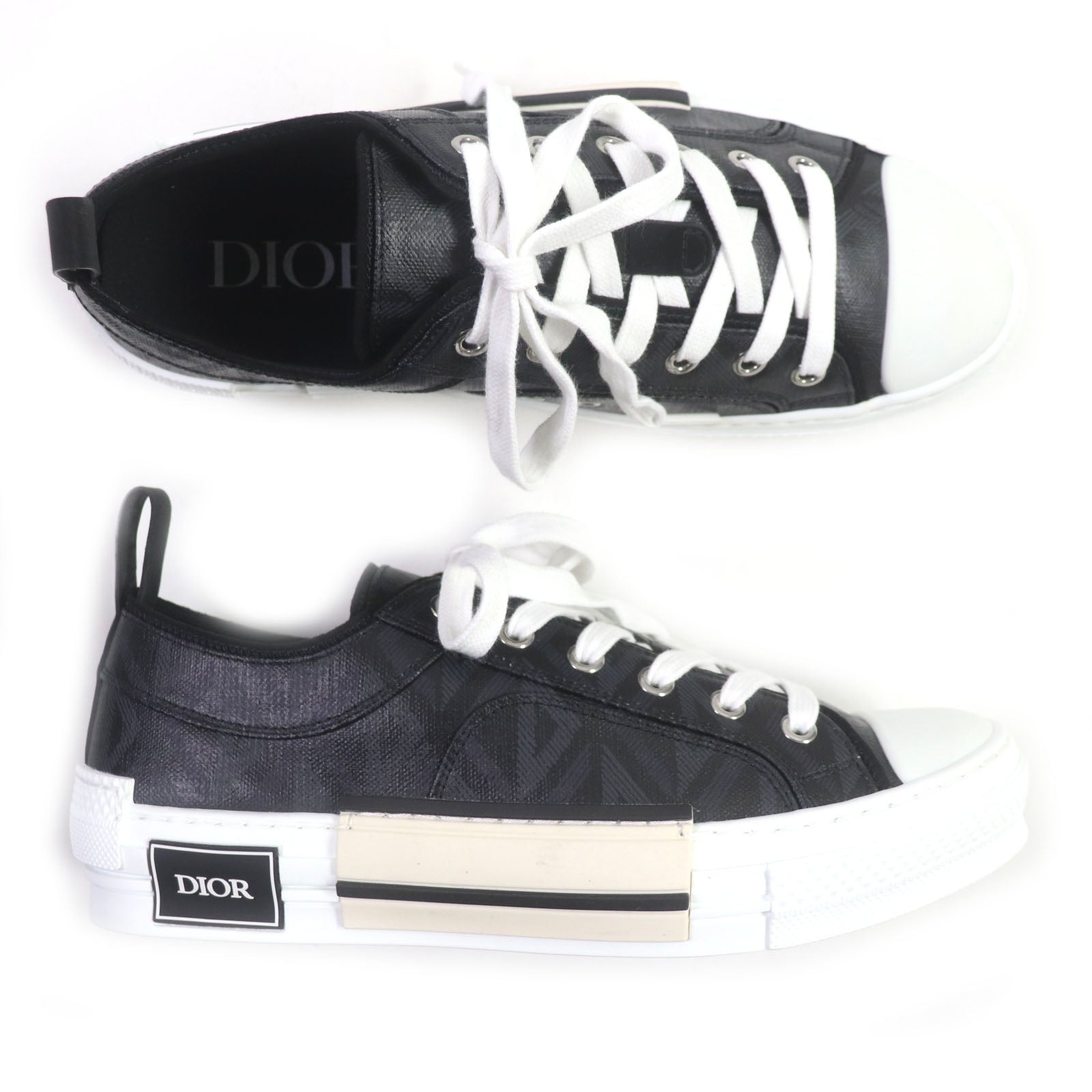 Dior B23 CD Diamond Canvas Low Top Sneakers