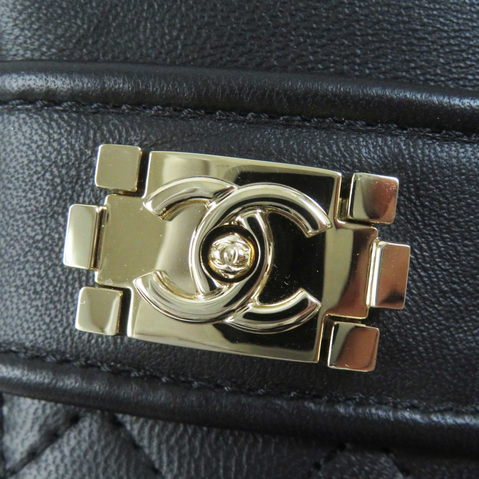 Chanel COCO Mark Matrasse Leather Mule 37.5