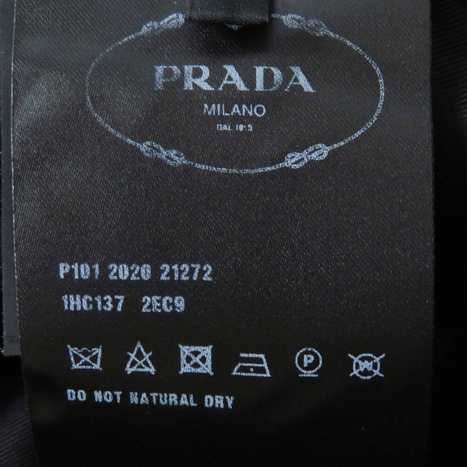 Prada Mouton Silk Logo Hat Ivory