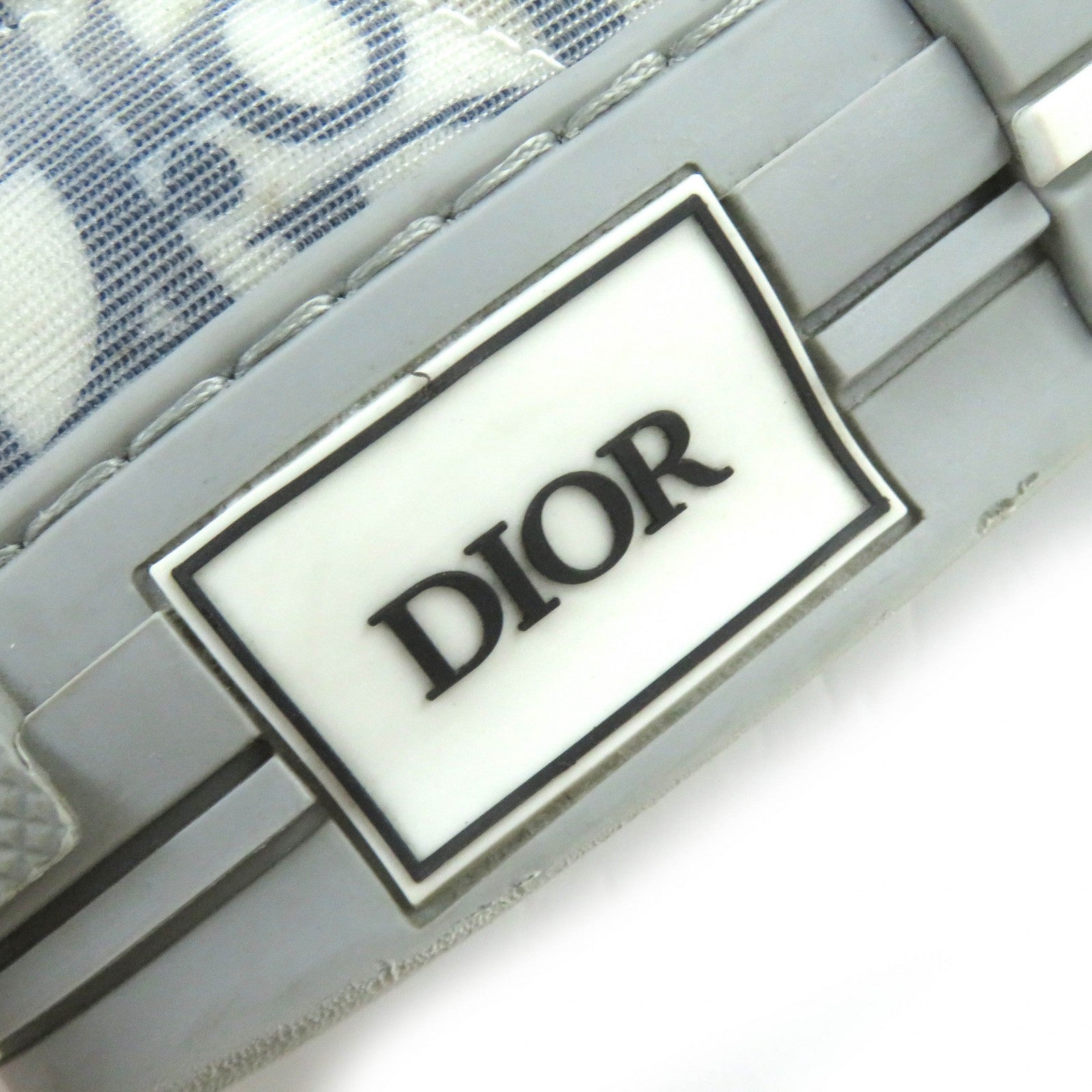 Dior B23 OBLIQUE Logo Sneakers Gray White 41