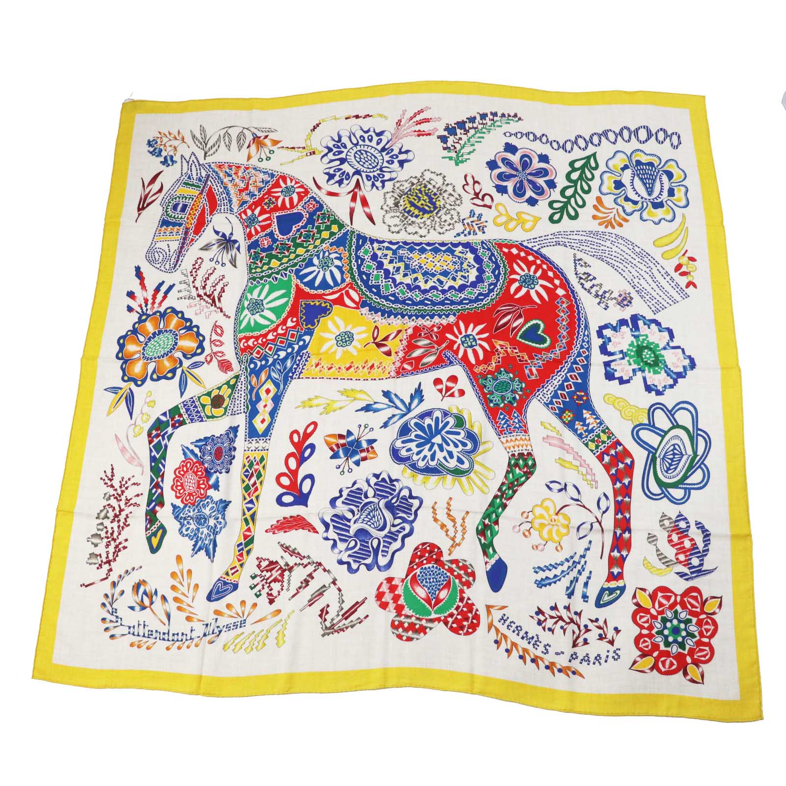 Hermes Carre 140 Cashmere Silk Scarf